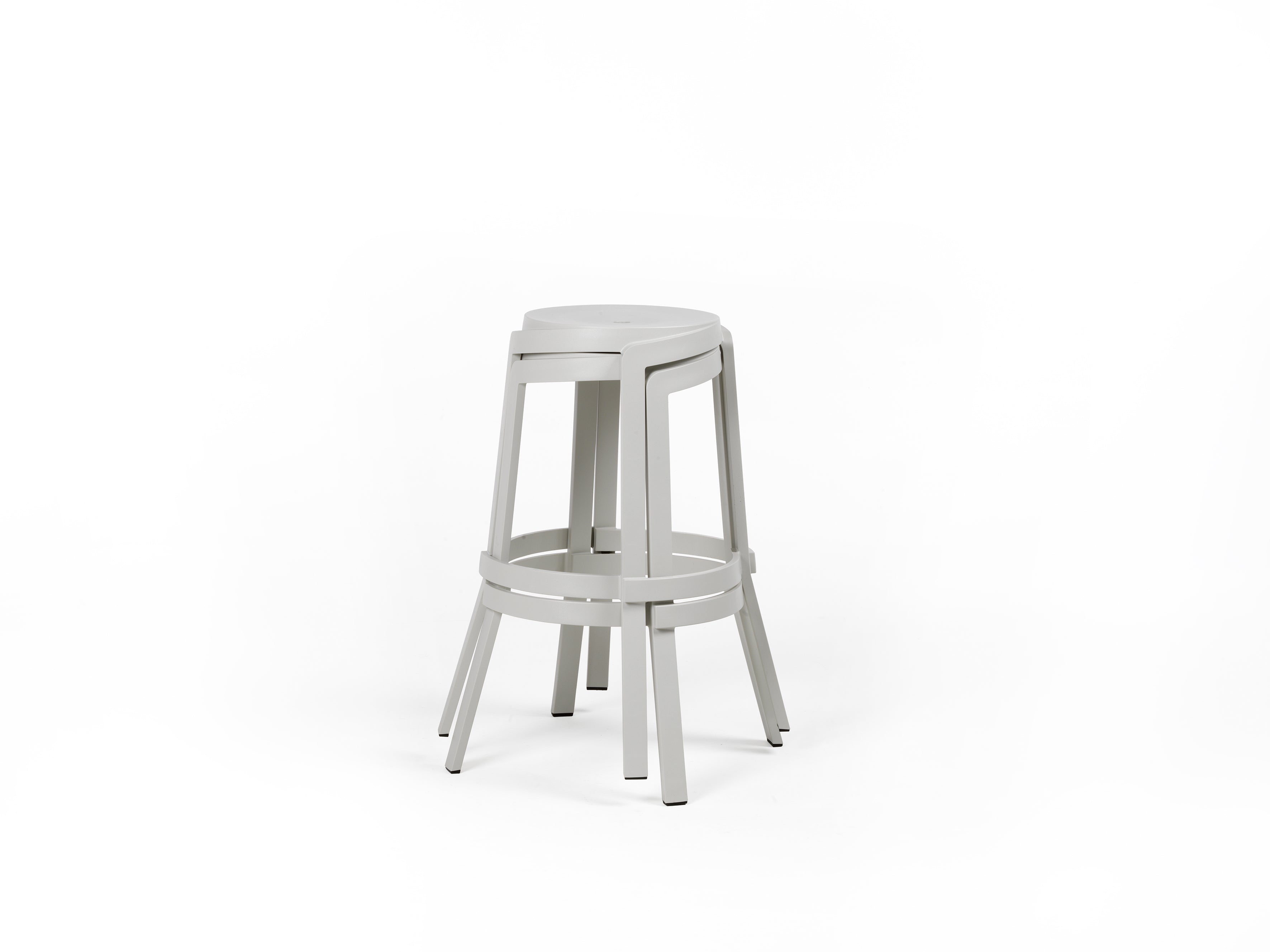 Outdoor Stool STACK Chalk