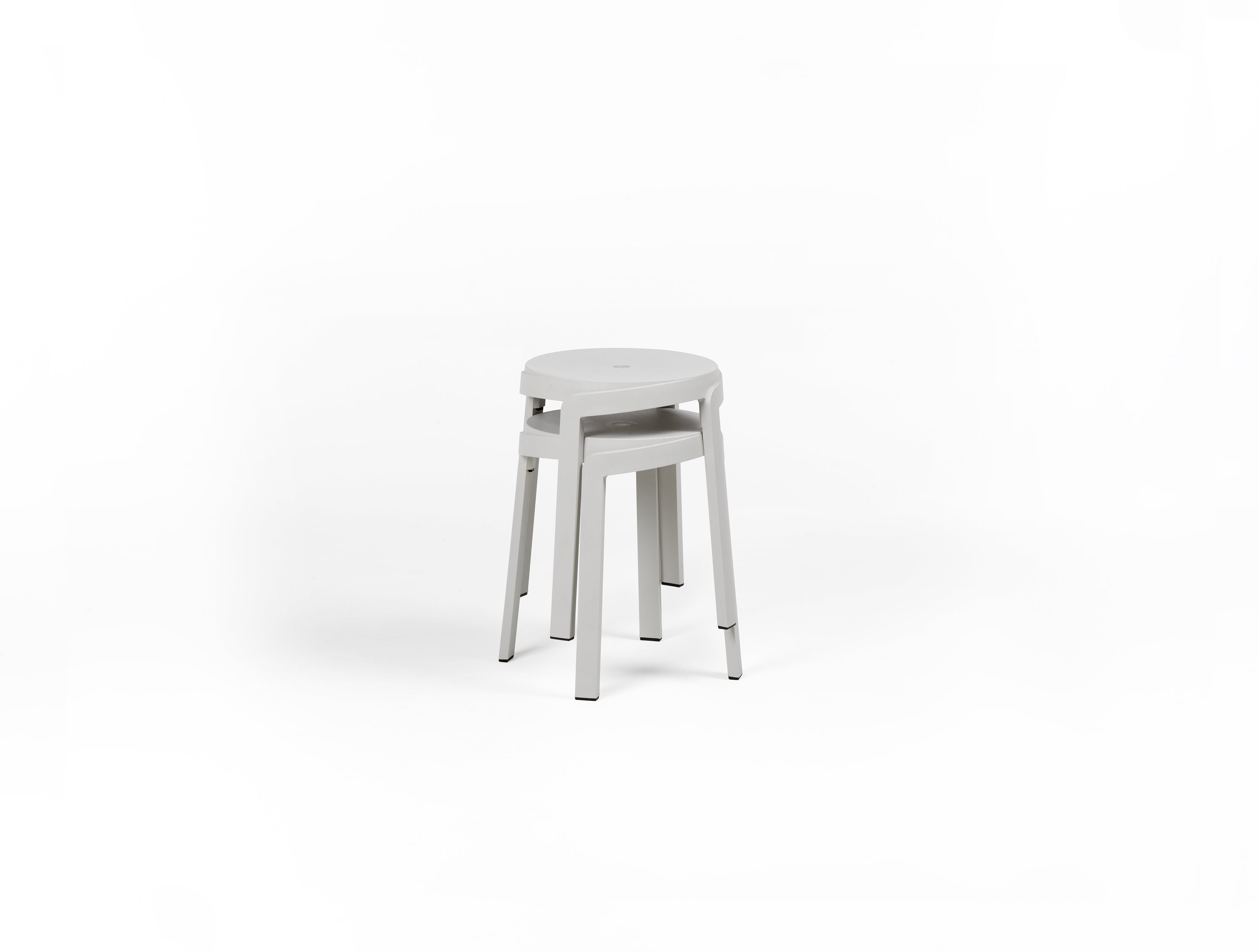 Outdoor Stool STACK Chalk