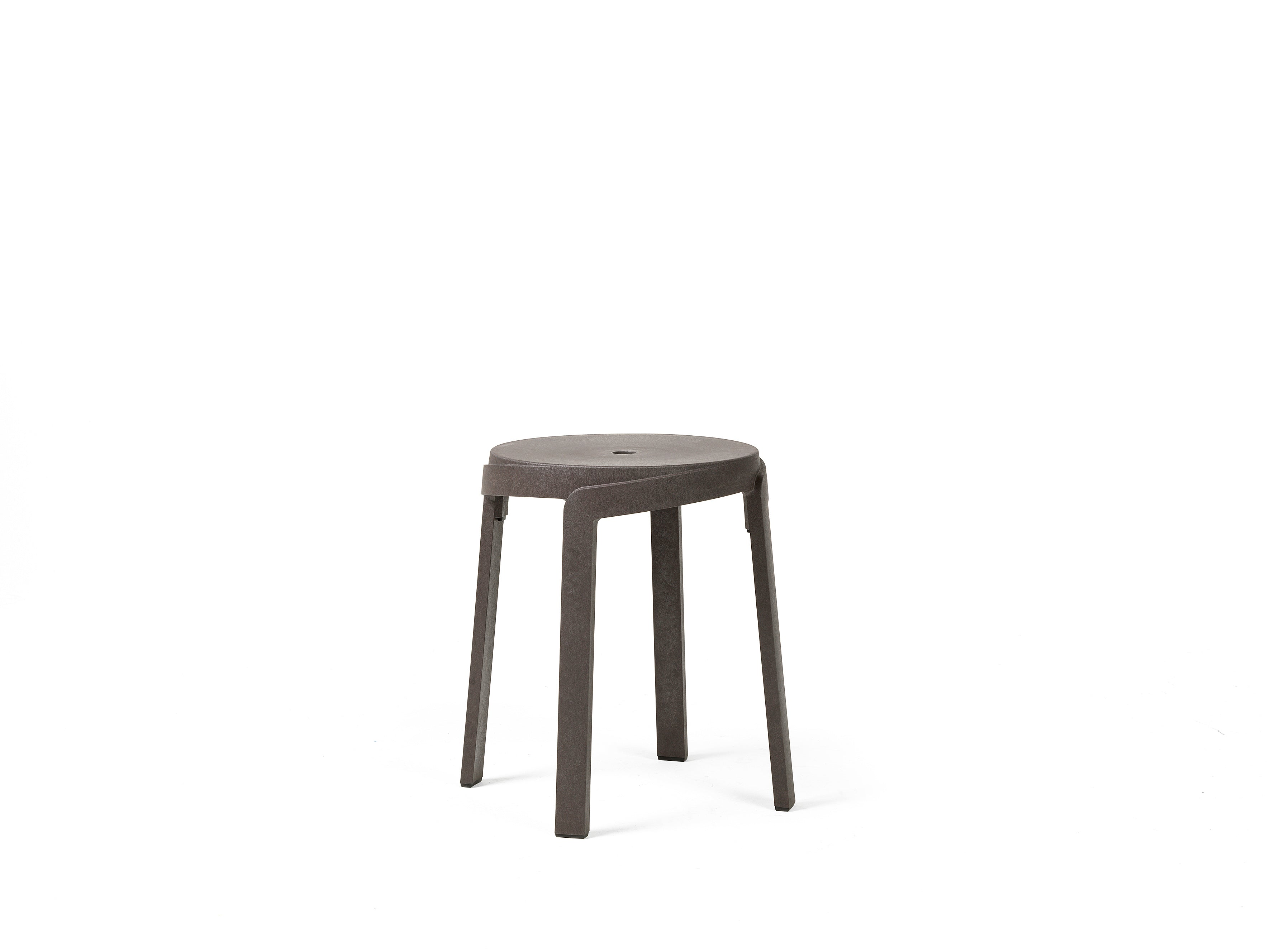 Hocker buiten STACK aardachtig bruin