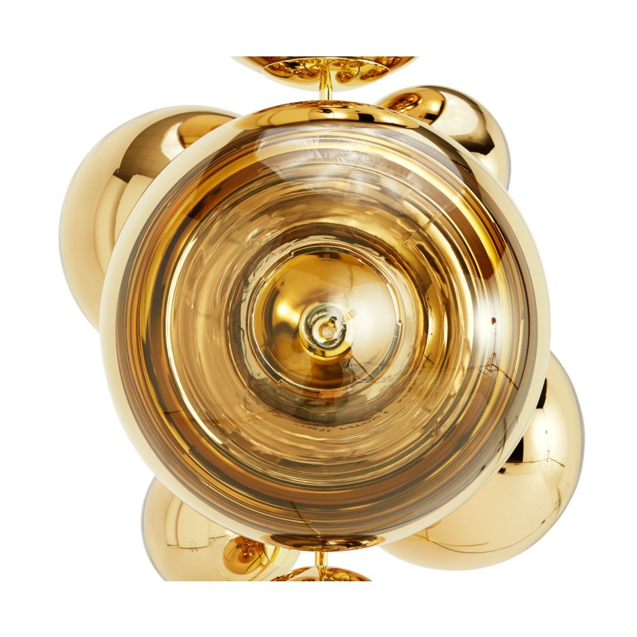 Spiegelkugel Goldene Stehlampe