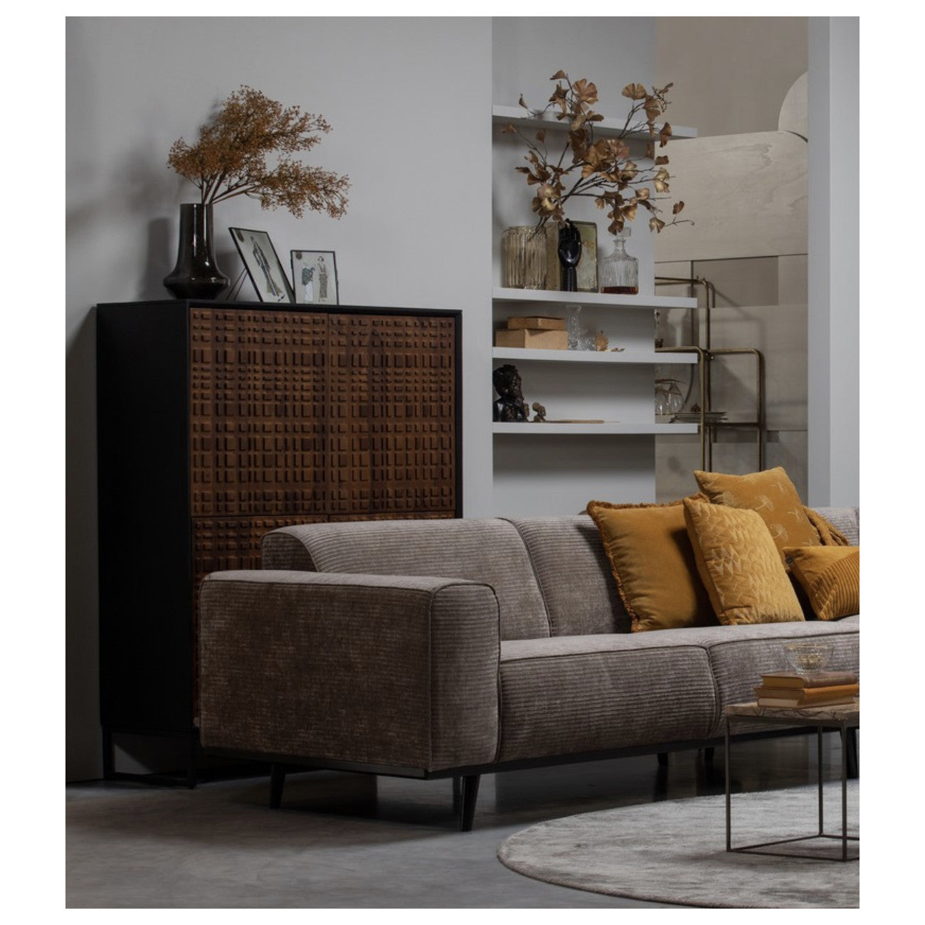 Sofa 3-zits STATEMENT beige melange