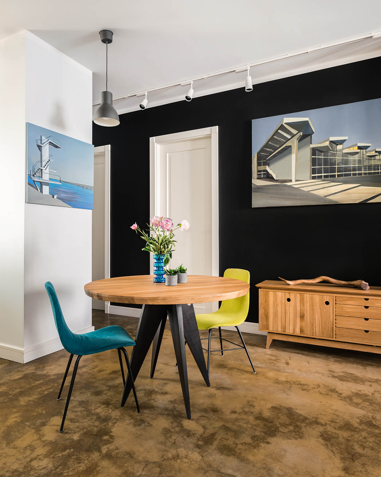 Runder Tisch MEDUSA Eiche