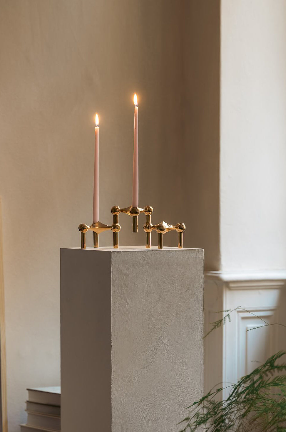 Set of 6 STOFF NAGEL Candles in Pastel Pink