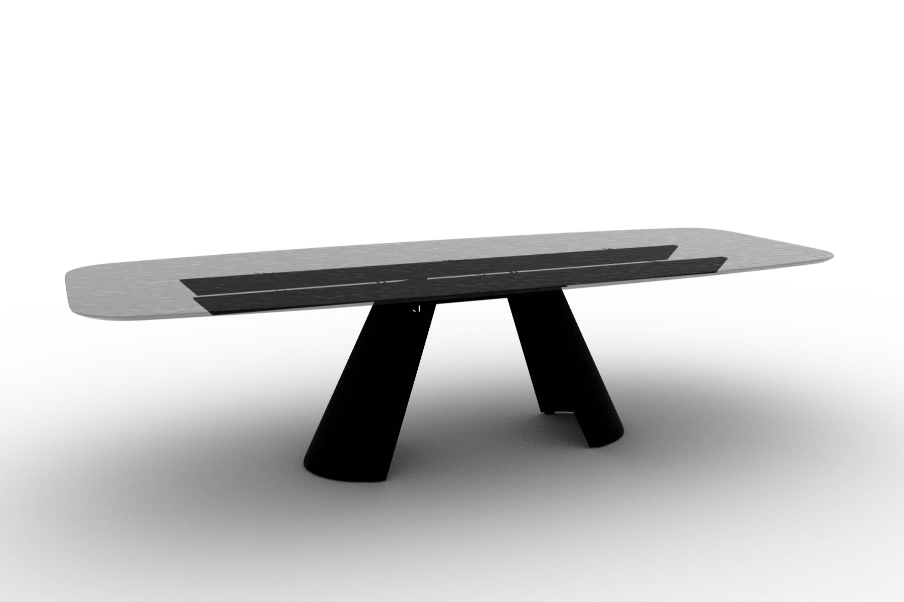 Stół APIAN antracytowe szkło Calligaris Eye on Design