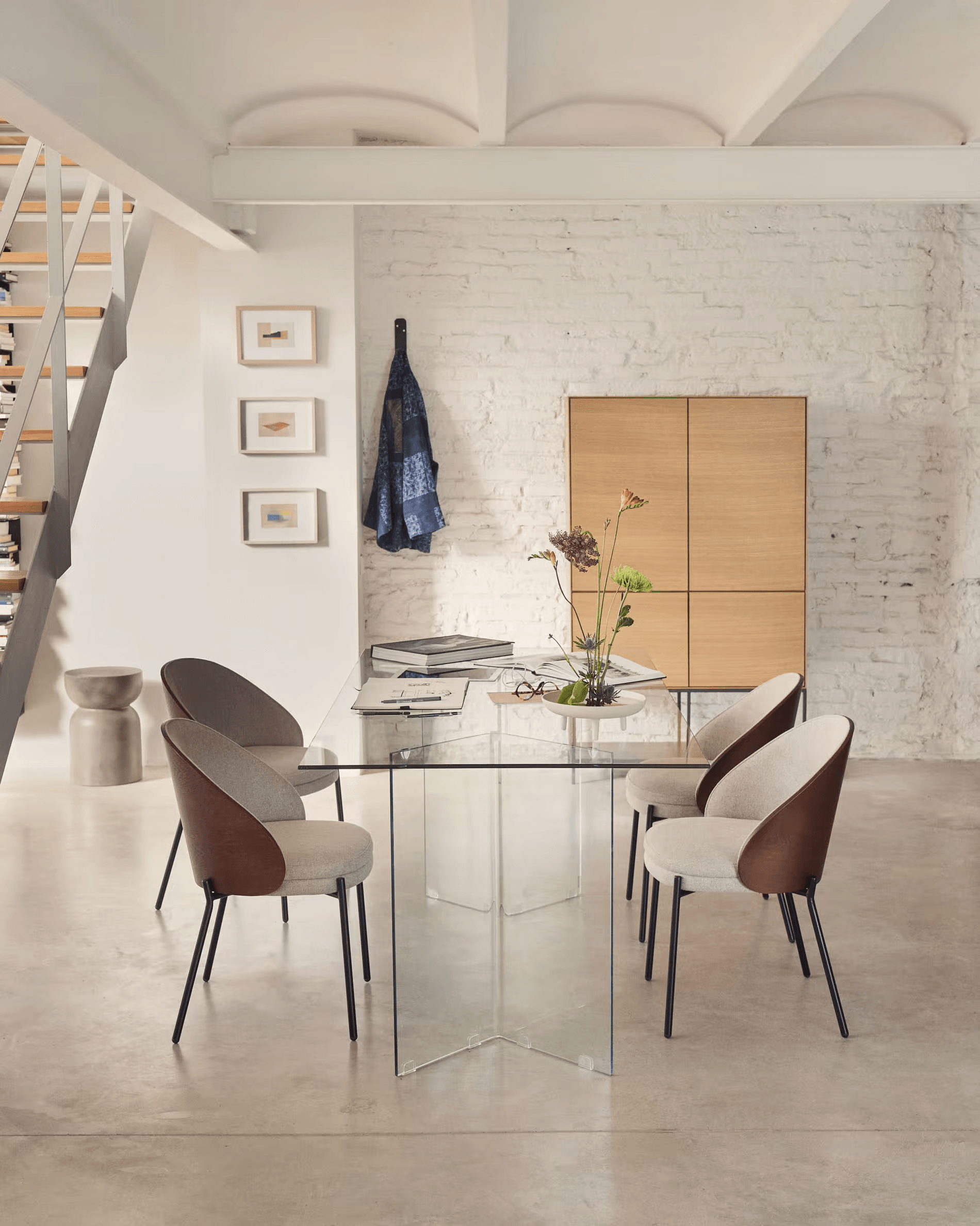 Stół BURANO przezroczyste szkło La Forma Eye on Design