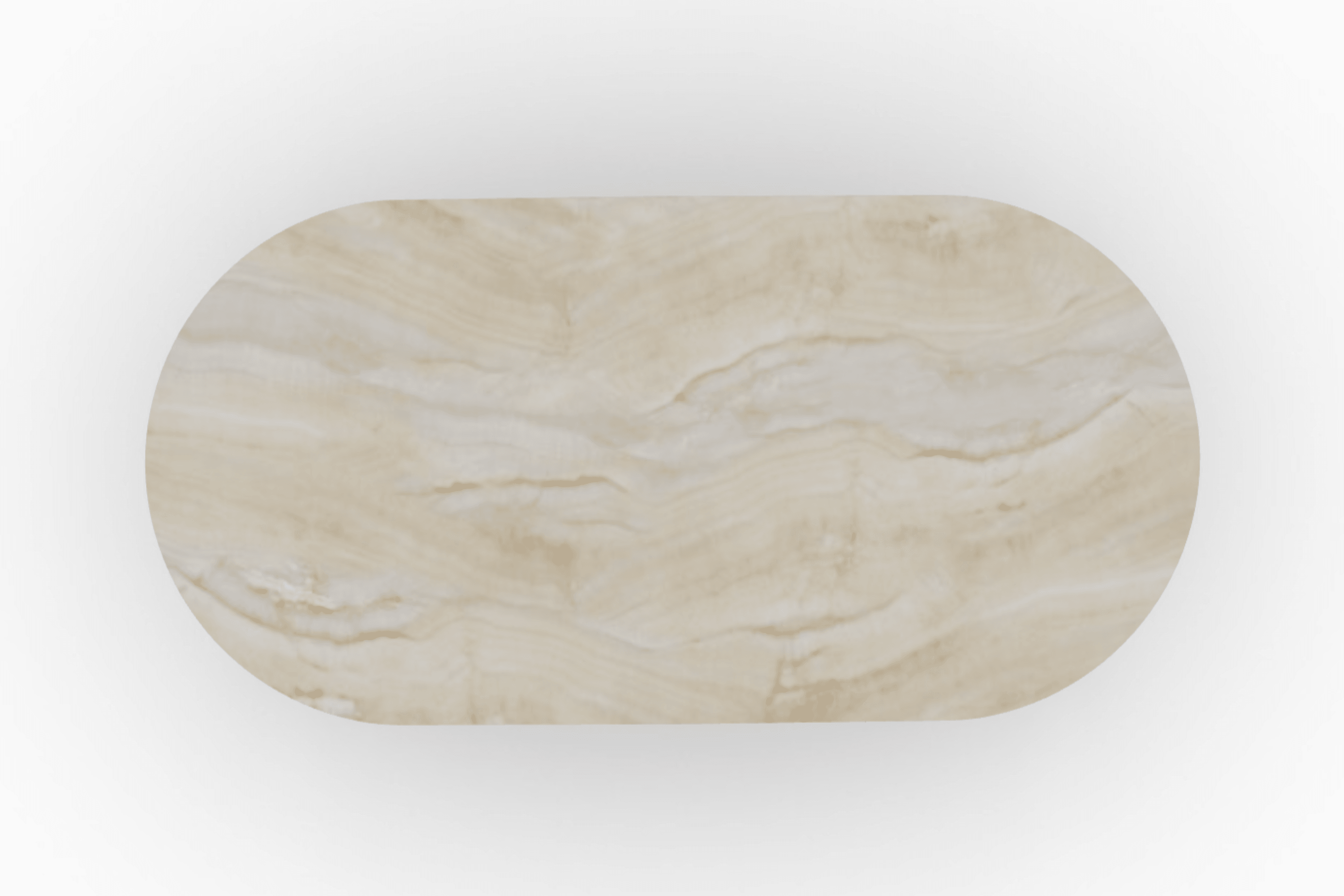 Stół elipsa ABREY piaskowy marmur Calligaris Eye on Design