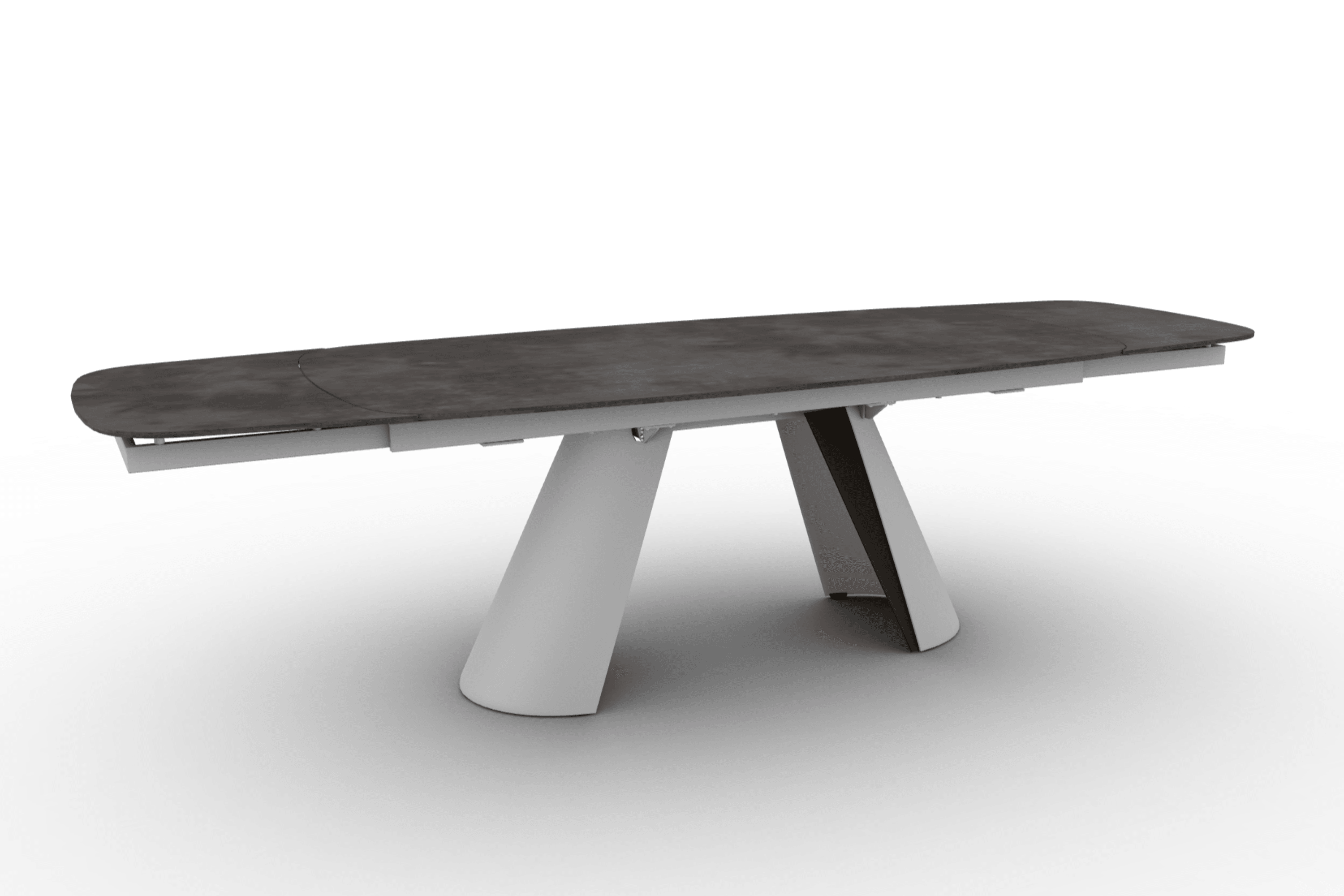 Stół elipsa rozkładany APIAN ciemnoszara ceramika Calligaris Eye on Design