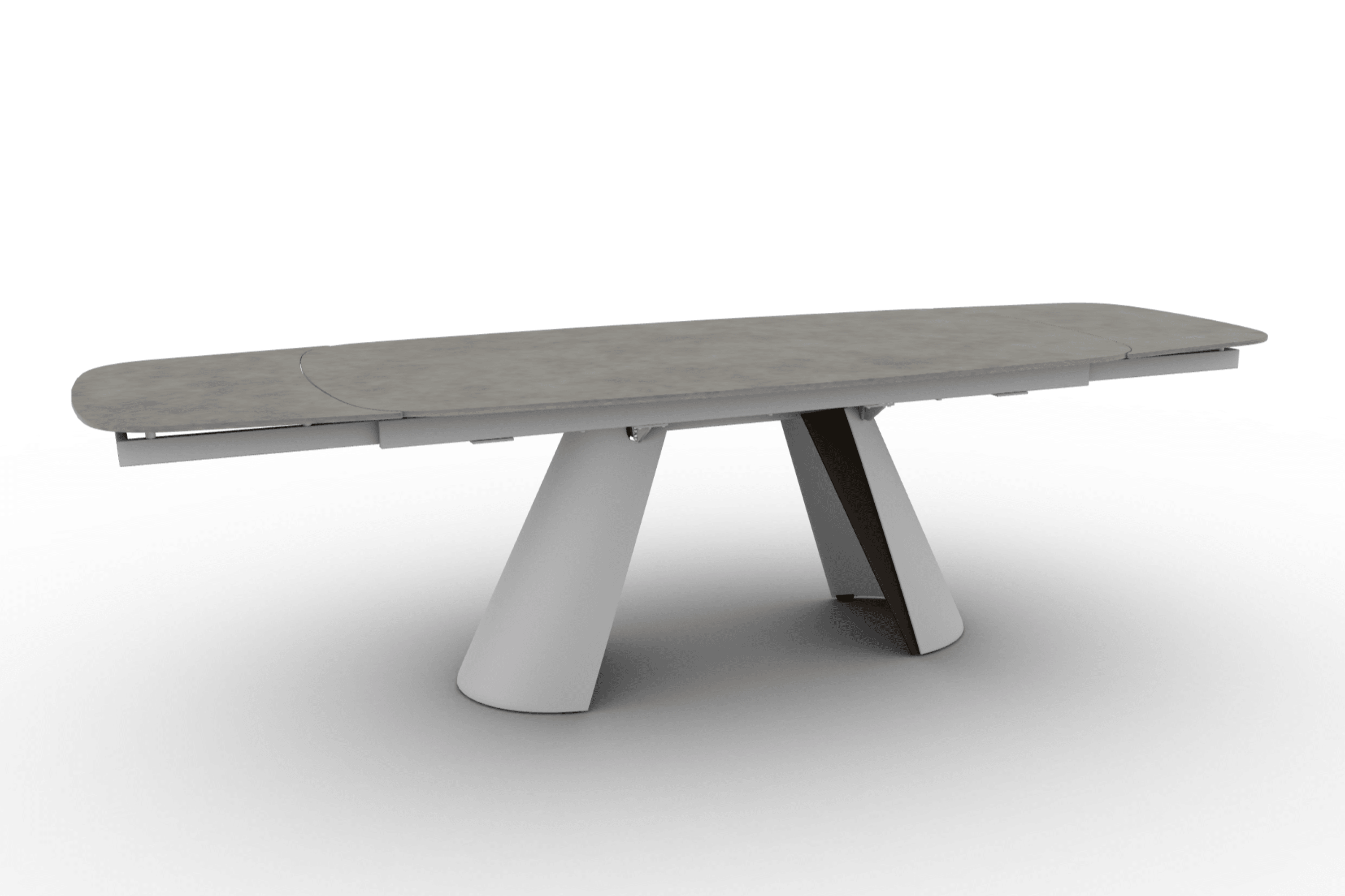 Stół elipsa rozkładany APIAN jasnoszara ceramika Calligaris Eye on Design