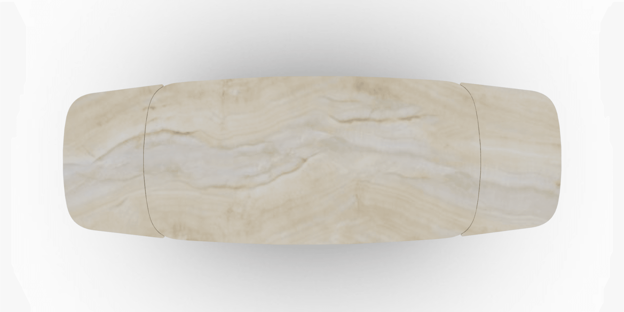 Stół elipsa rozkładany APIAN piaskowy marmur Calligaris Eye on Design