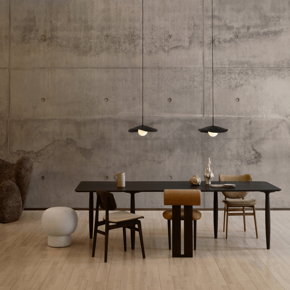 Stół jadalniany OKU czarny NORR11 Eye on Design