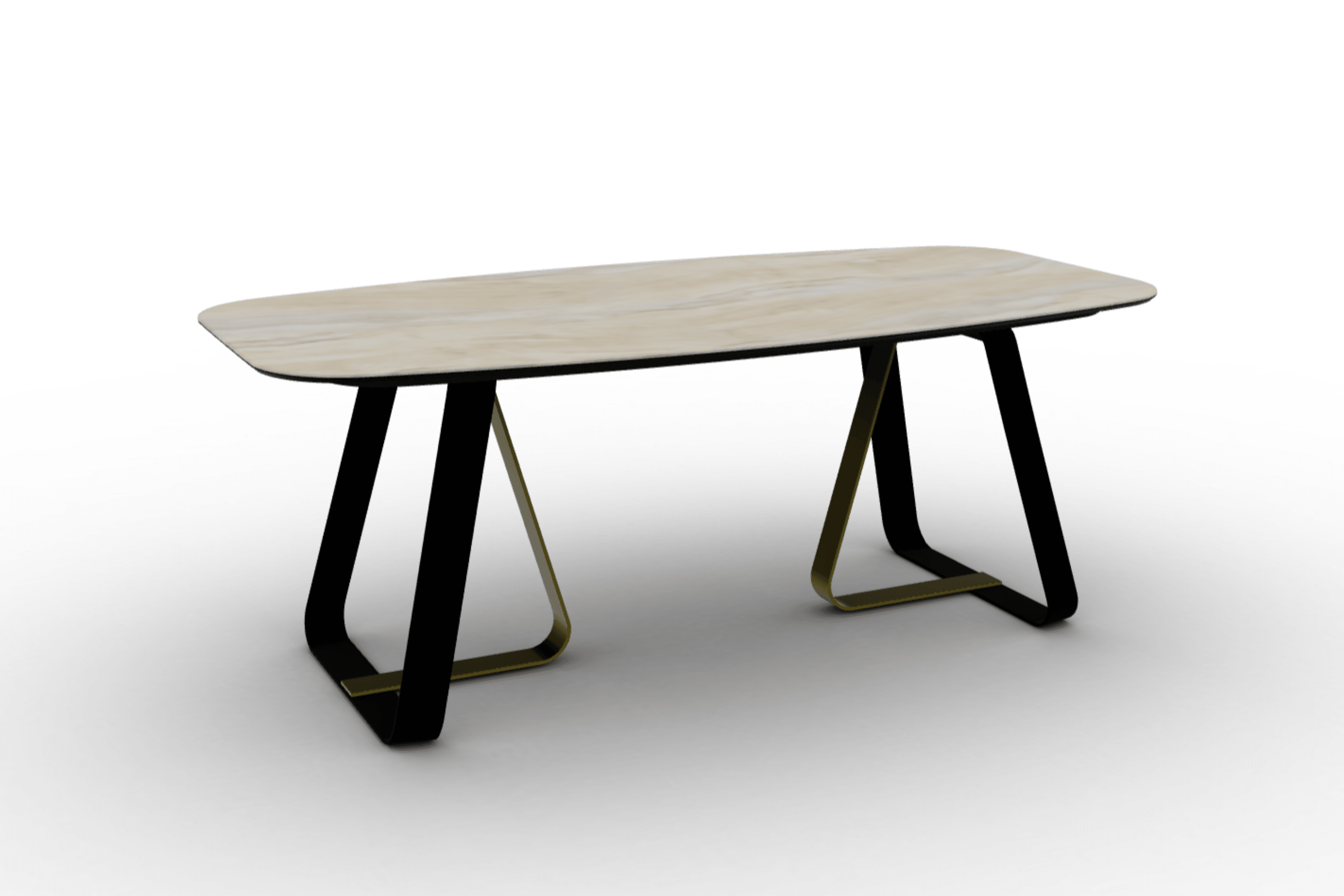 Stół jadalniany SUNSHINE piaskowy marmur, marka Calligaris