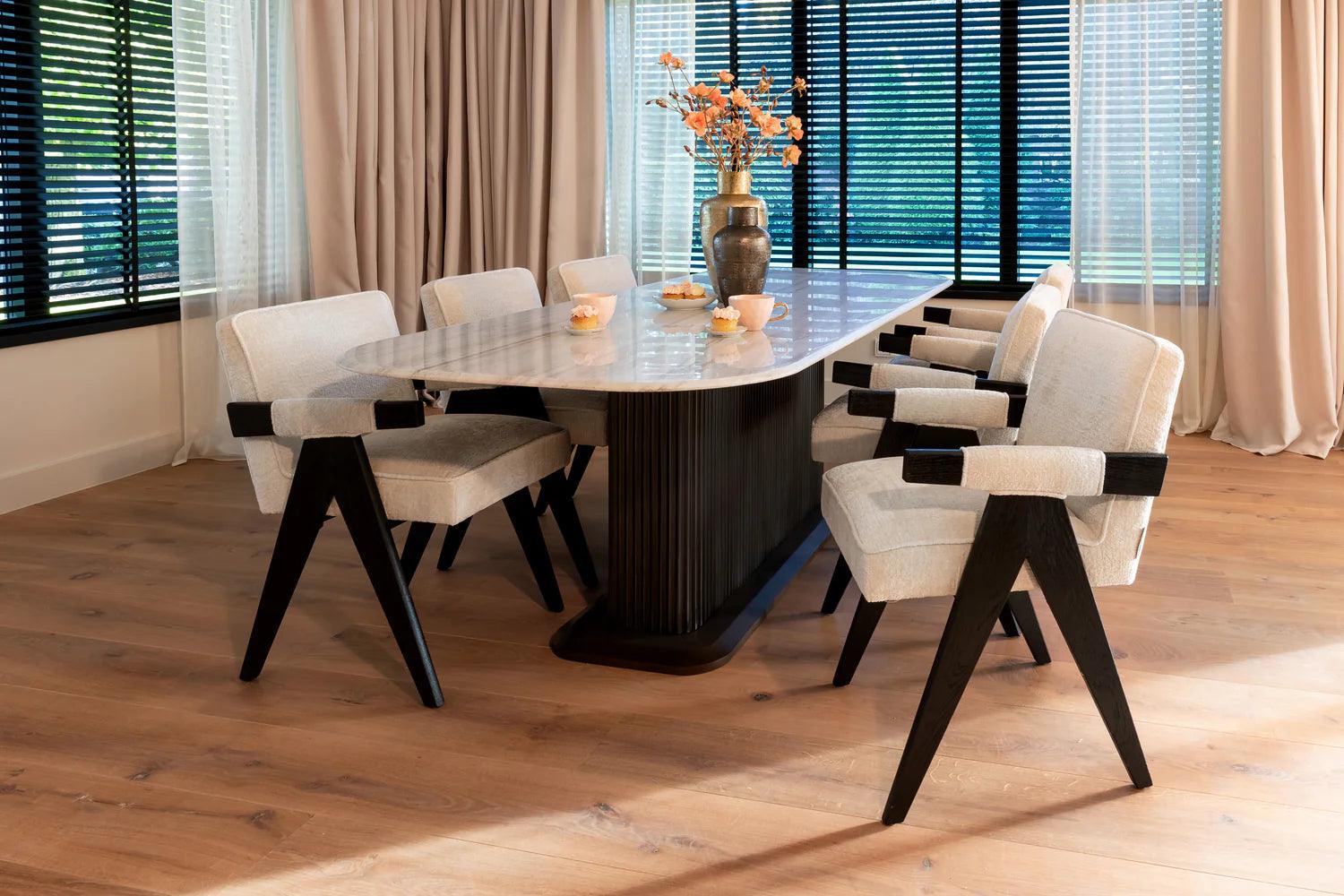 Stół MAYFIELD biały marmur Richmond Interiors Eye on Design