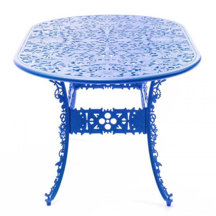 Stół ogrodowy owalny INDUSTRY niebieski Seletti Eye on Design