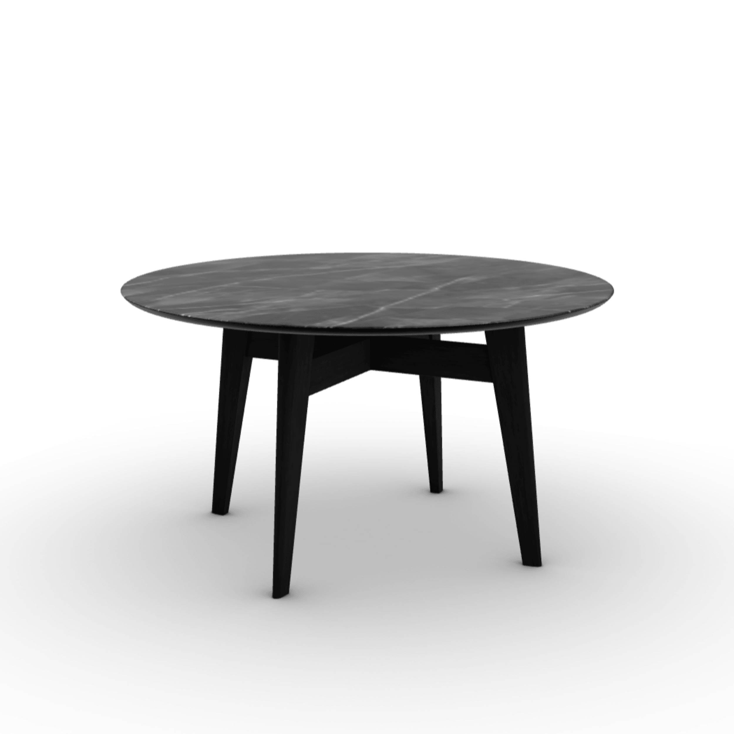 Stół okrągły ABREY antracytowy marmur Calligaris Eye on Design