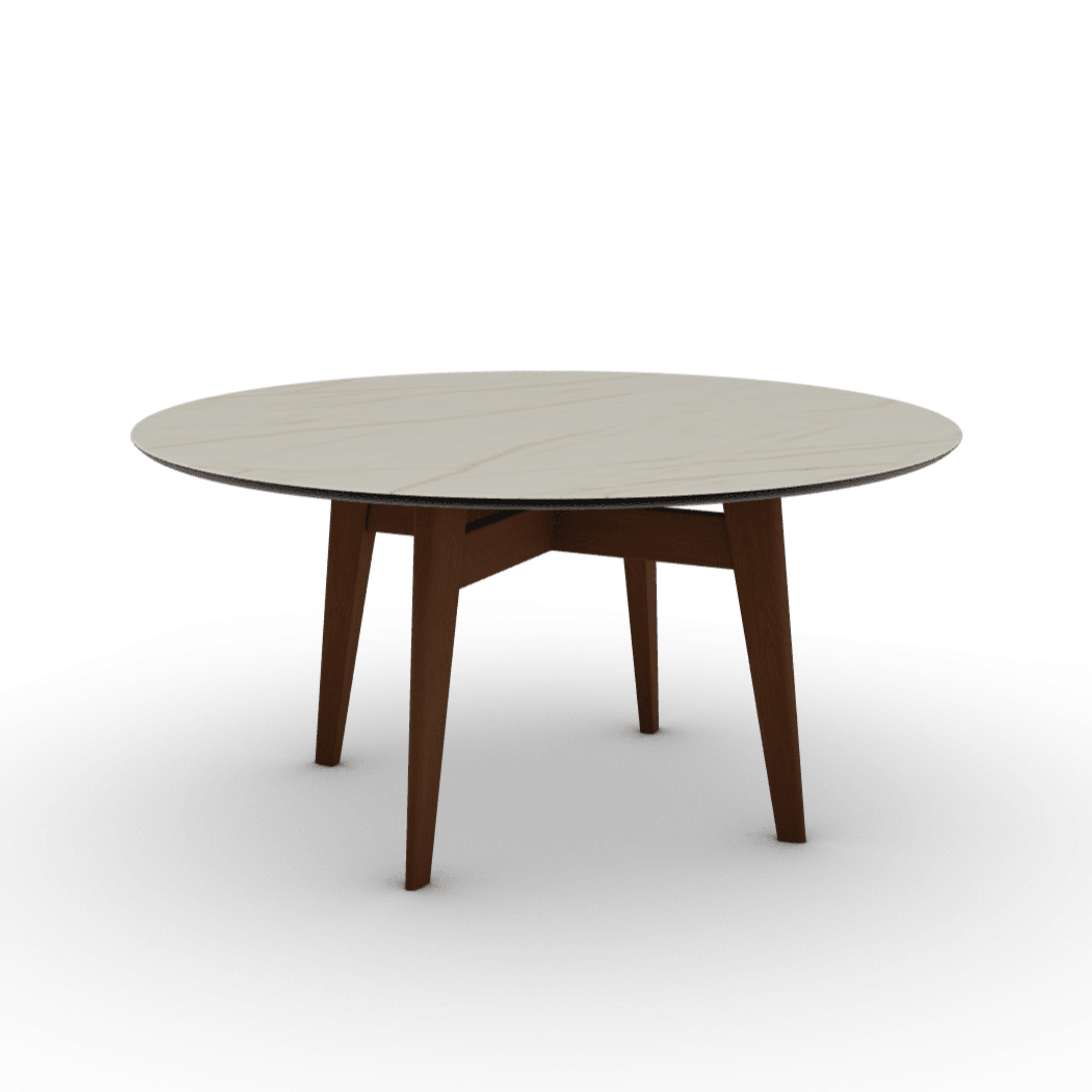 Stół okrągły ABREY złoty marmur Calligaris Eye on Design