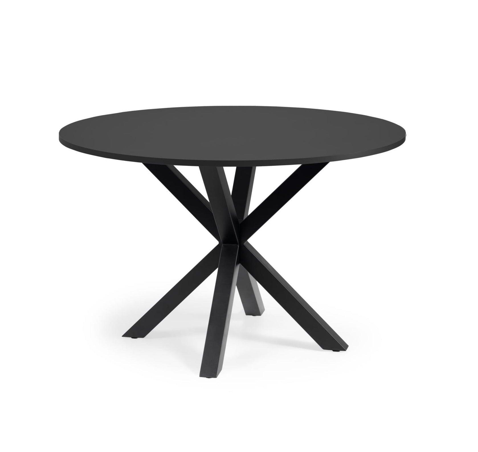 Stół okrągły ARGO czarny z czarną podstawą La Forma Eye on Design