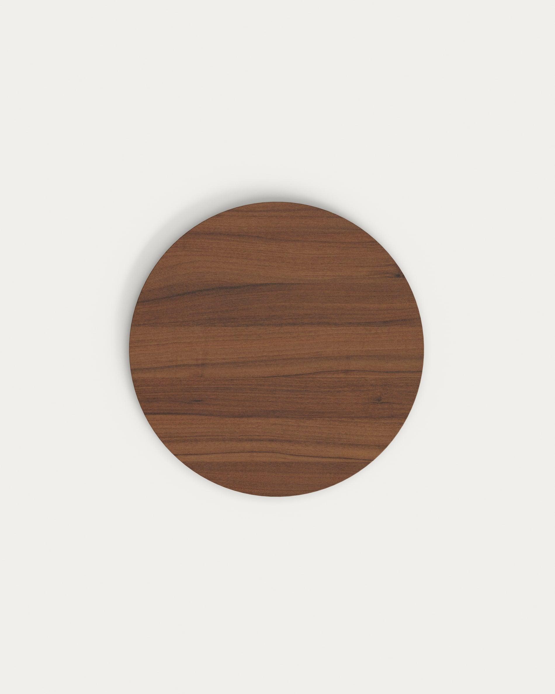 Stół okrągły DINA orzechowe wykończenie La Forma Eye on Design
