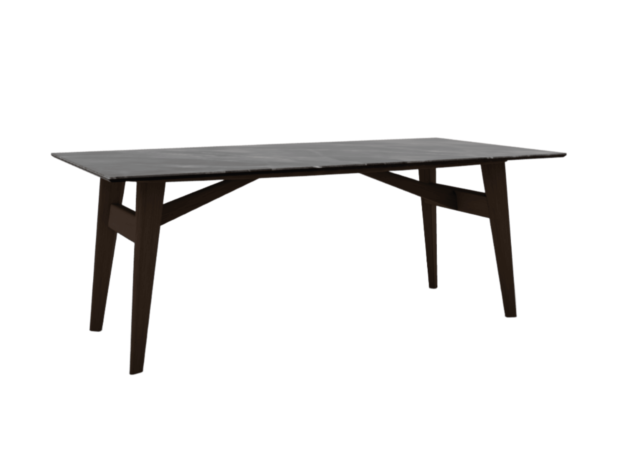Stół prostokątny ABREY antracytowy marmur – Calligaris