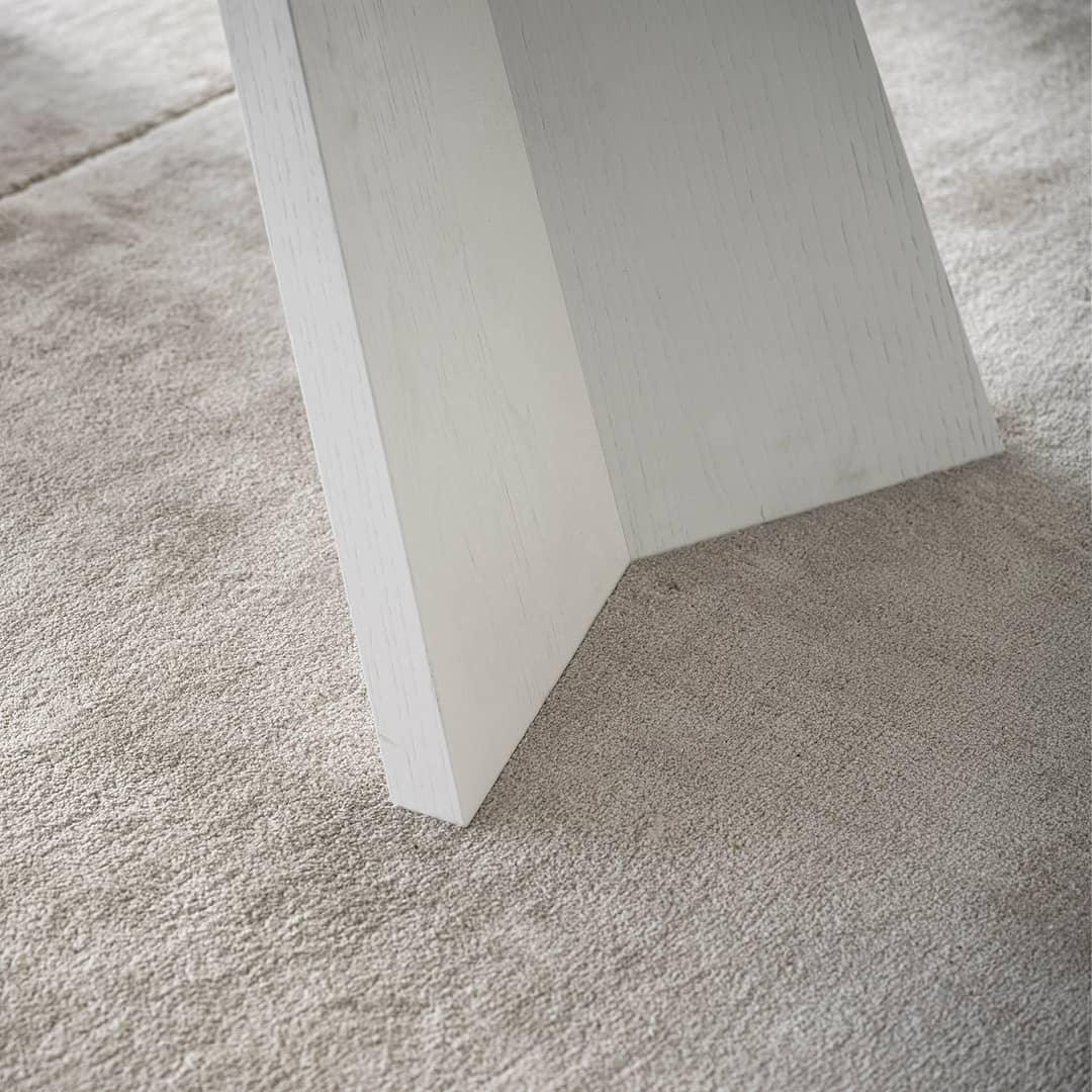 Stół prostokątny ICARO piaskowy marmur – drewno, Calligaris