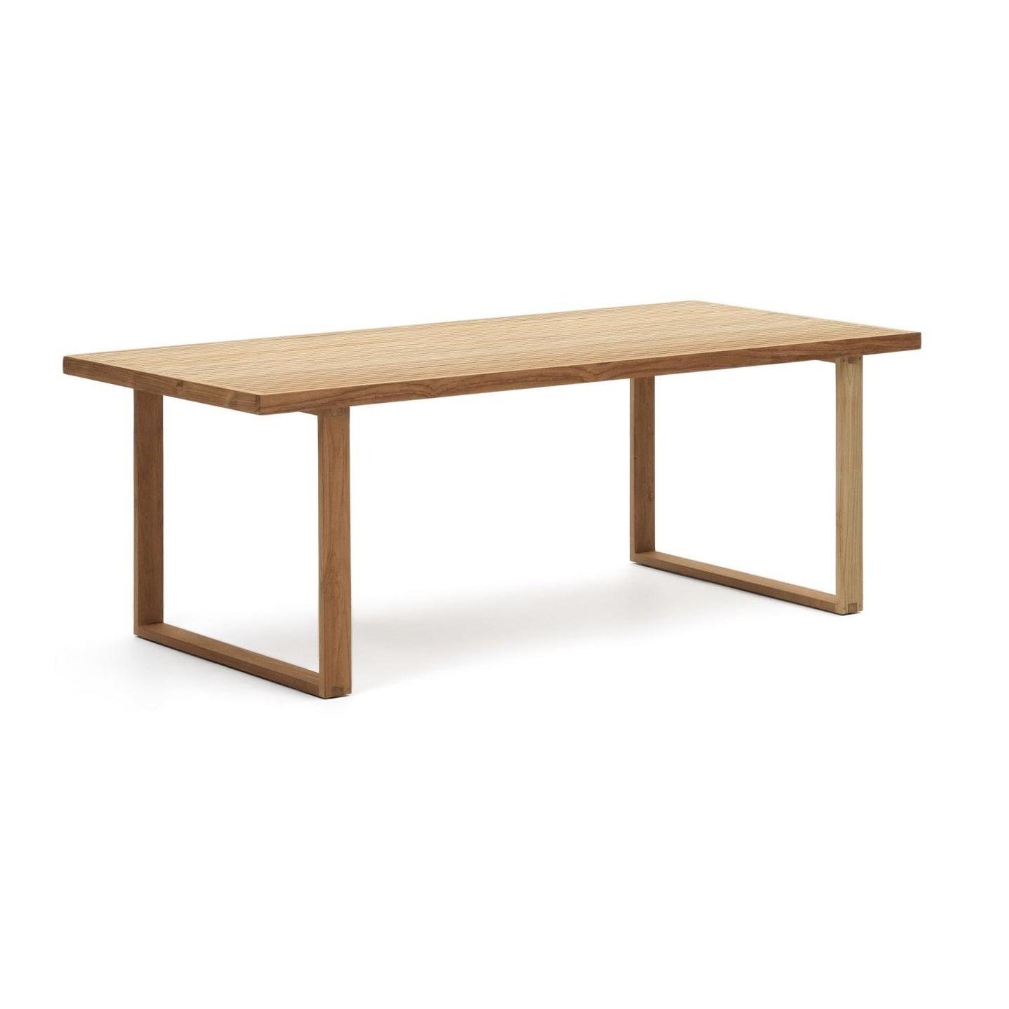 Stół prostokątny ogrodowy CANADELL lite drewno tekowe La Forma 100x220 cm Eye on Design