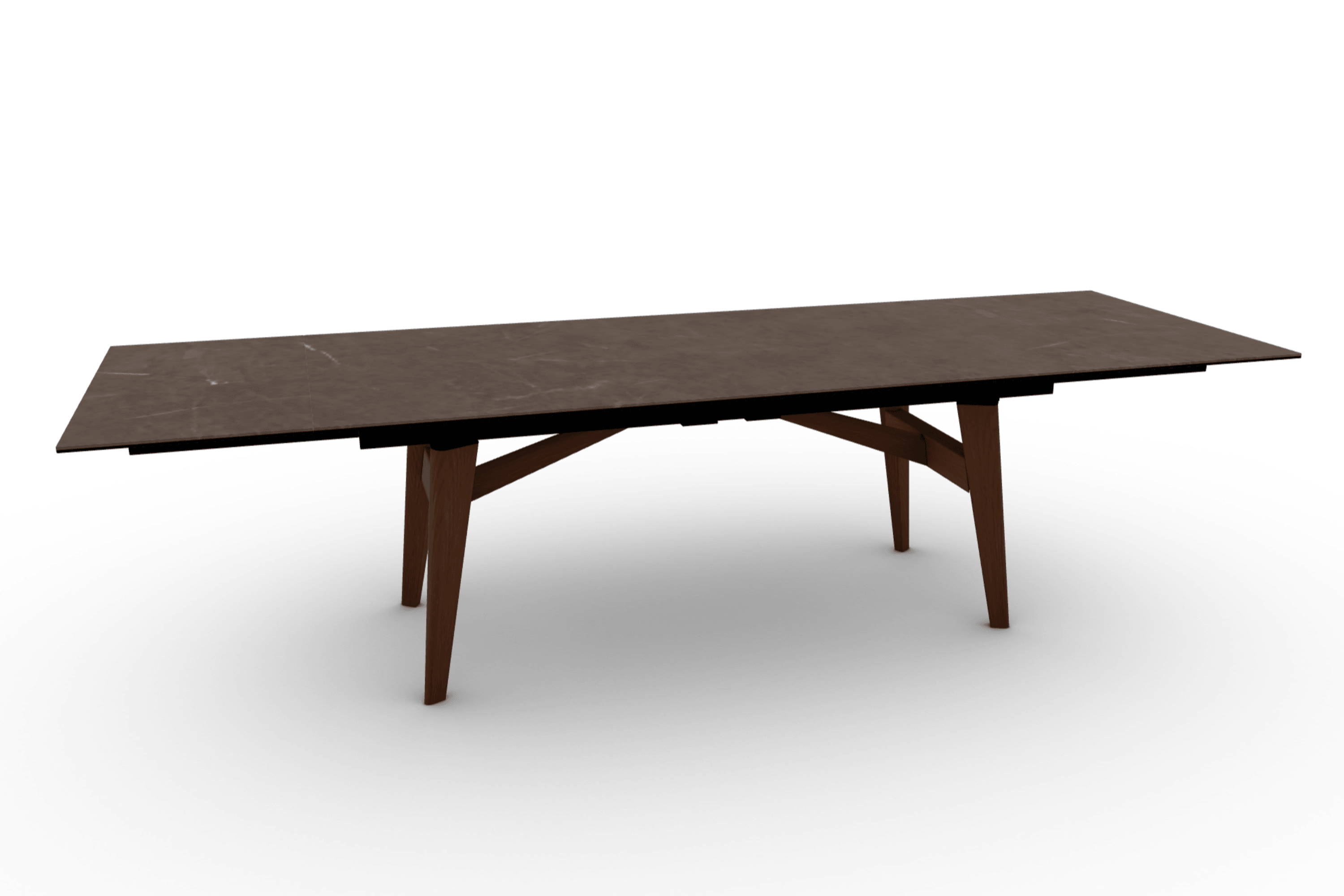 Stół prostokątny rozkładany ABREY brązowa ceramika Calligaris Eye on Design