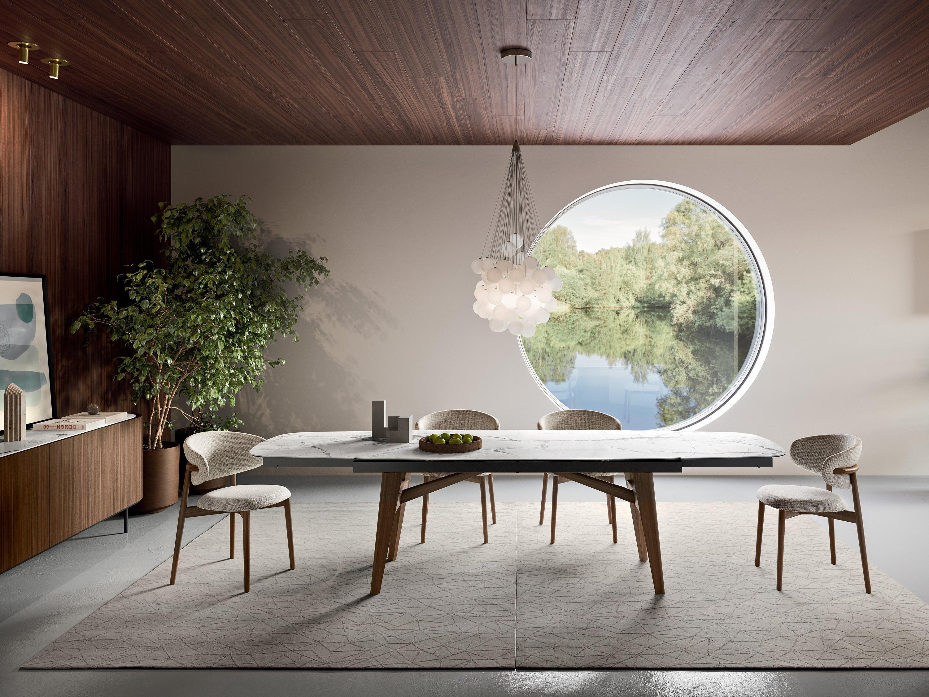 Stół prostokątny rozkładany ABREY ciemnoszara ceramika Calligaris Eye on Design