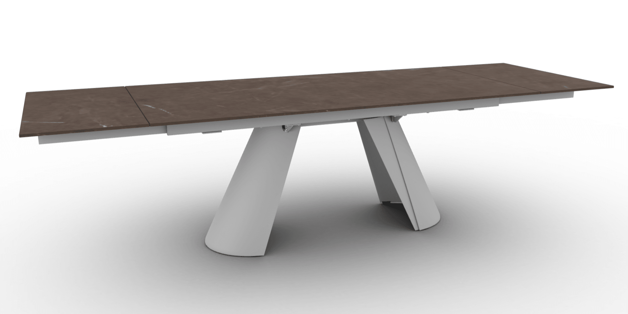 Stół prostokątny rozkładany APIAN brązowa ceramika Calligaris Eye on Design