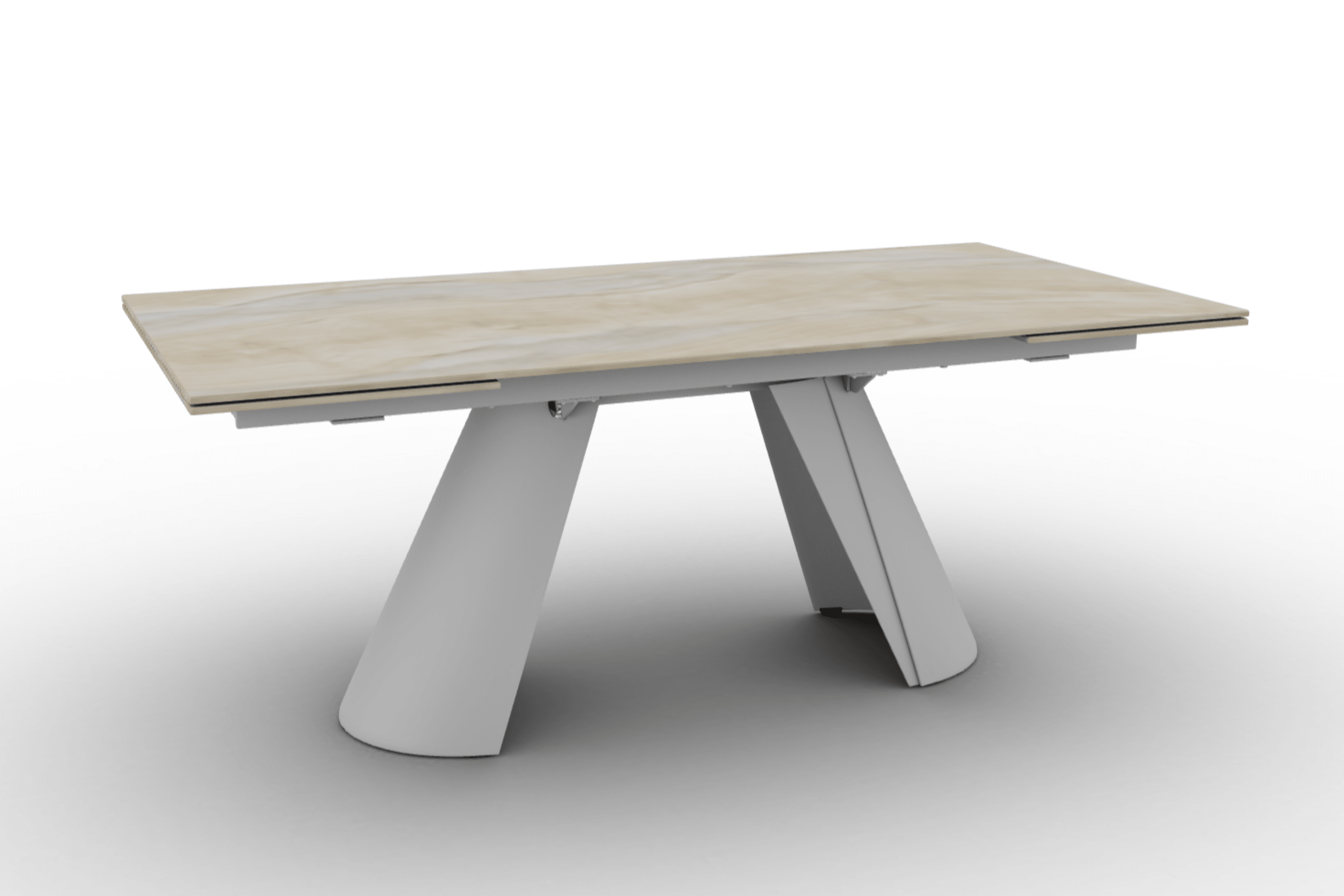 Stół prostokątny rozkładany APIAN piaskowy marmur Calligaris Eye on Design