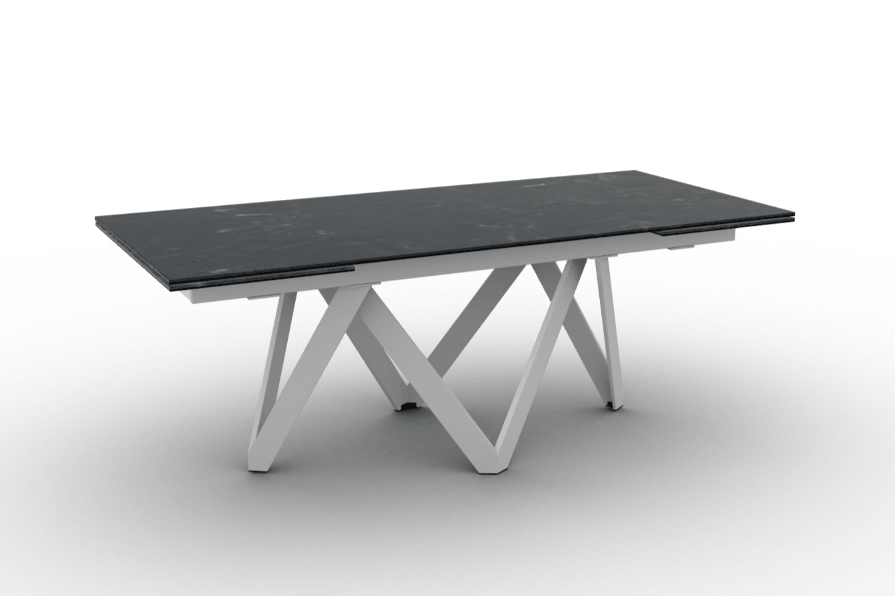 Stół prostokątny rozkładany CARTESIO czarny marmur Calligaris Eye on Design