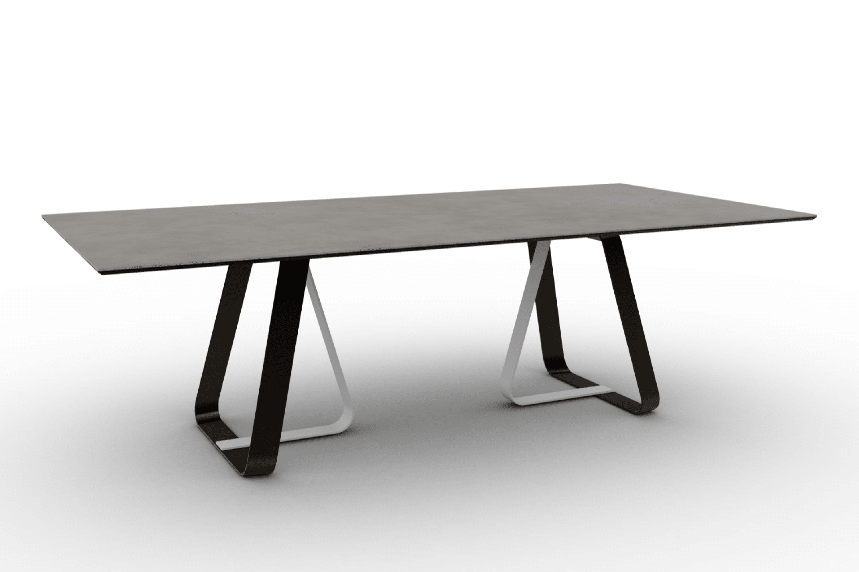 Stół prostokątny SUNSHINE jasnoszara ceramika do jadalni – Calligaris