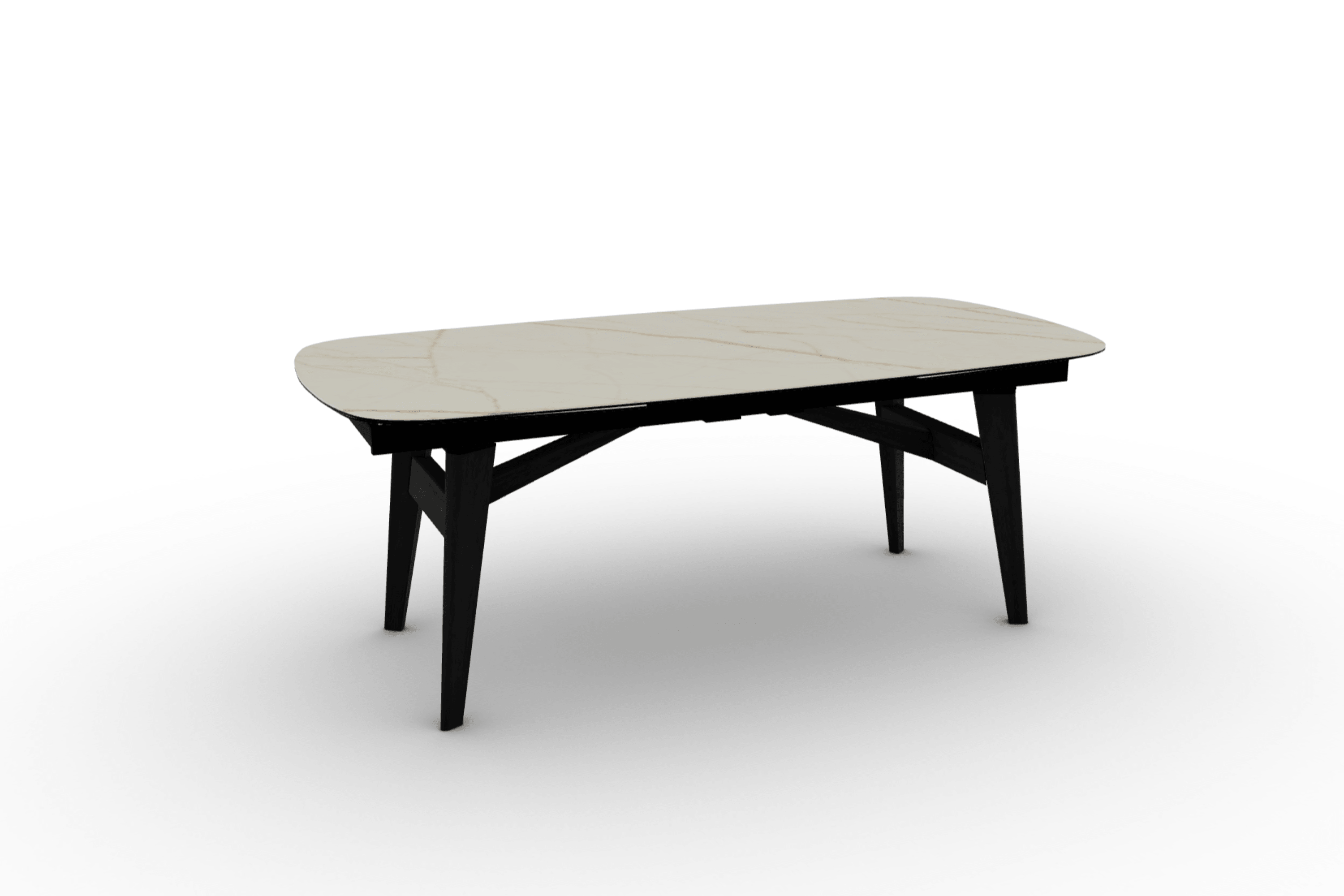 Stół rozkładany ABREY złoty marmur Calligaris Eye on Design