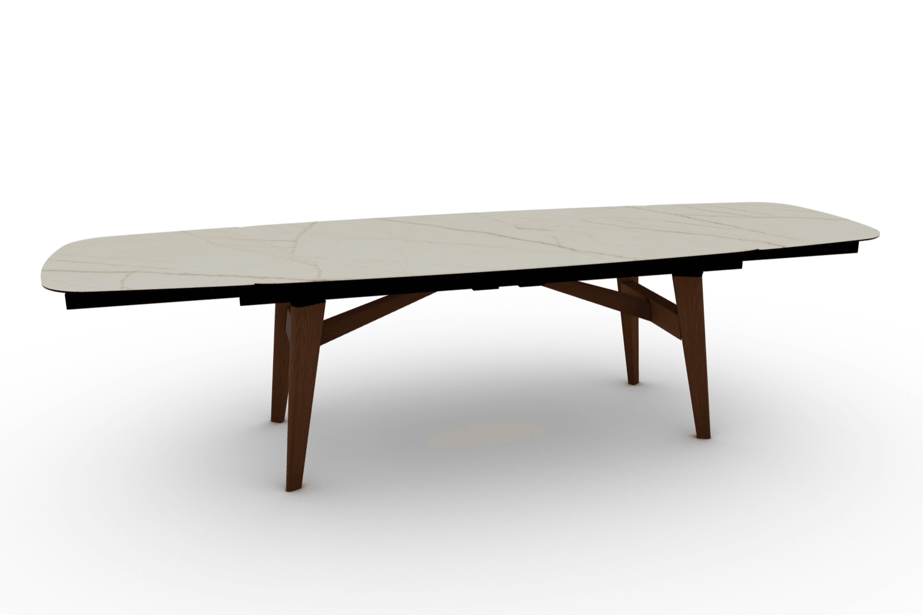 Stół rozkładany ABREY złoty marmur Calligaris Eye on Design