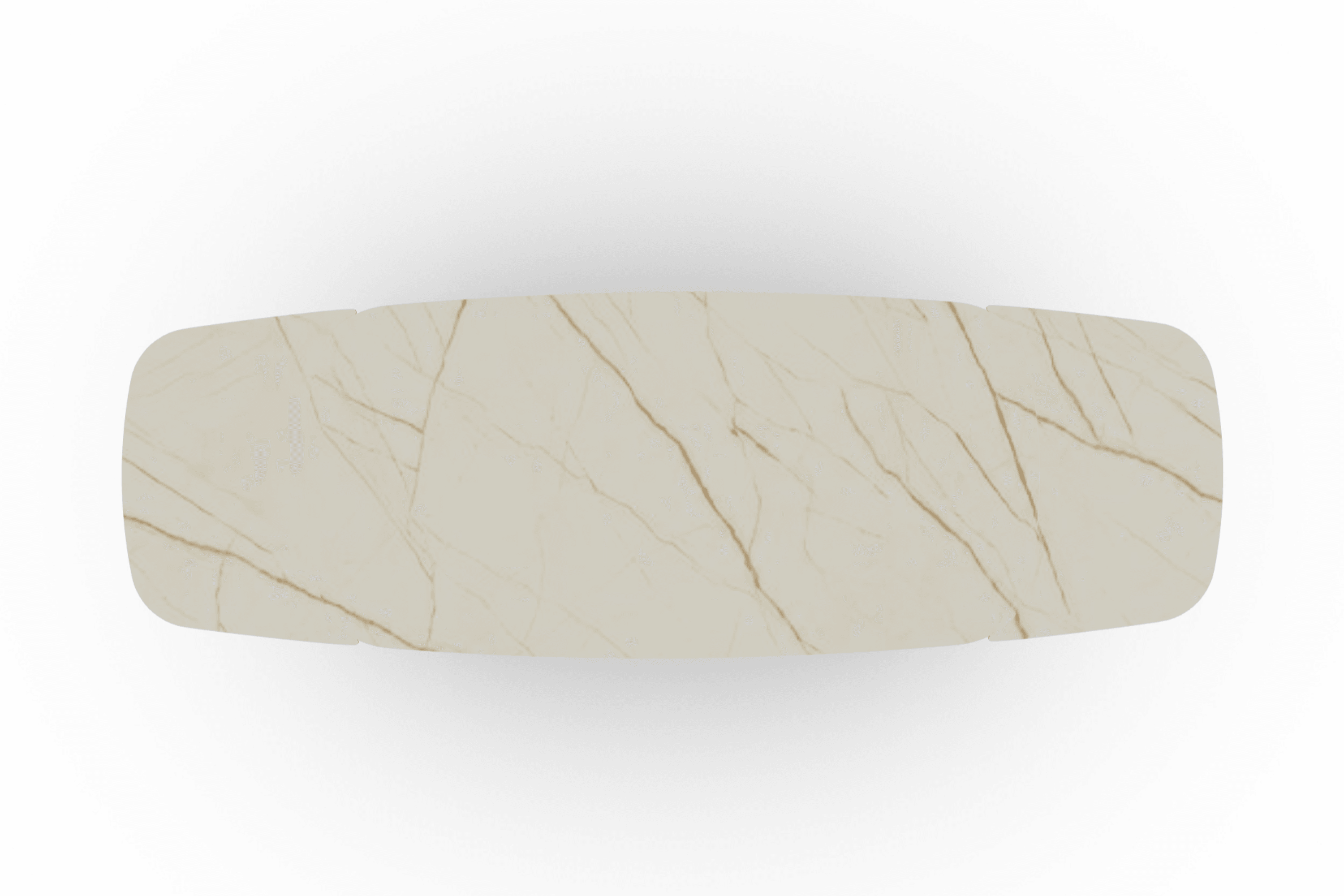 Stół rozkładany ABREY złoty marmur Calligaris Eye on Design