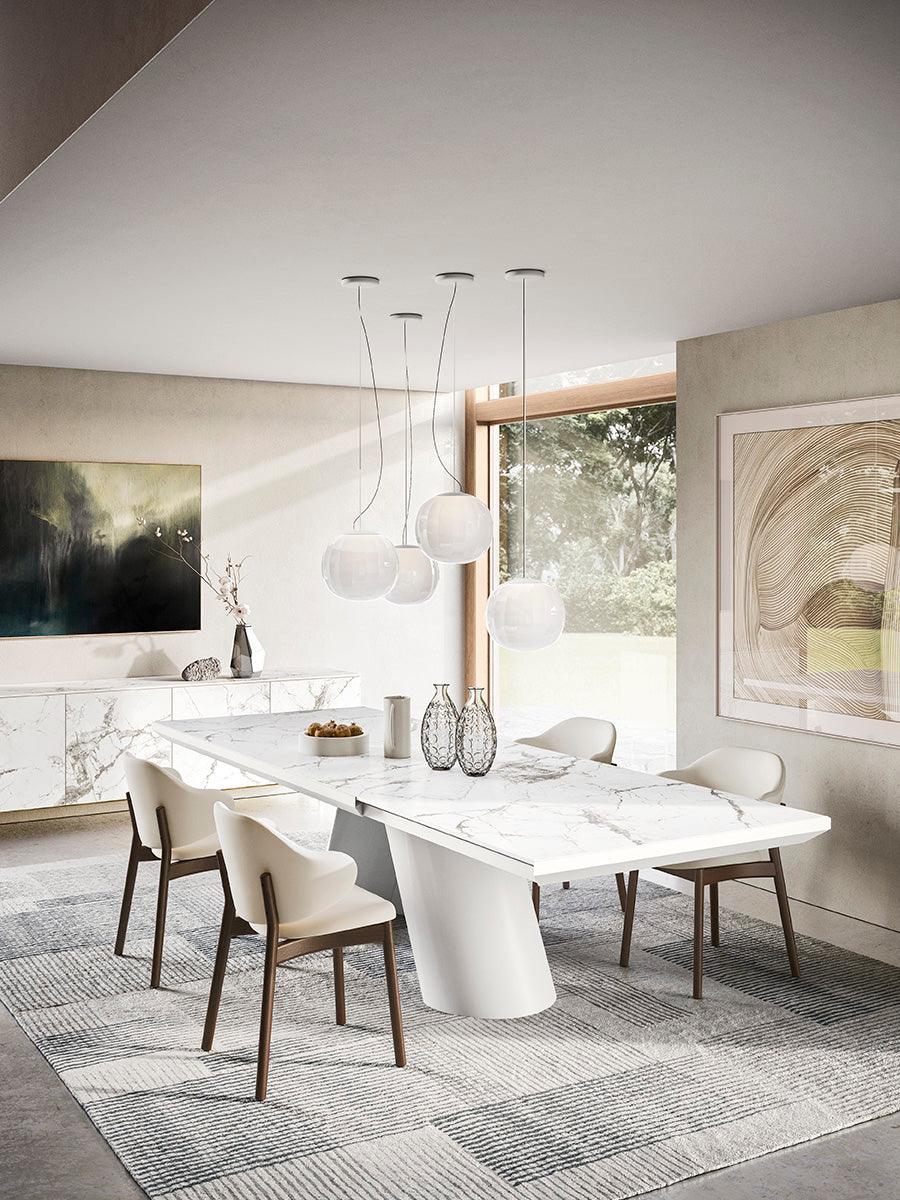 Stół rozkładany APIAN czarny marmur Calligaris Eye on Design