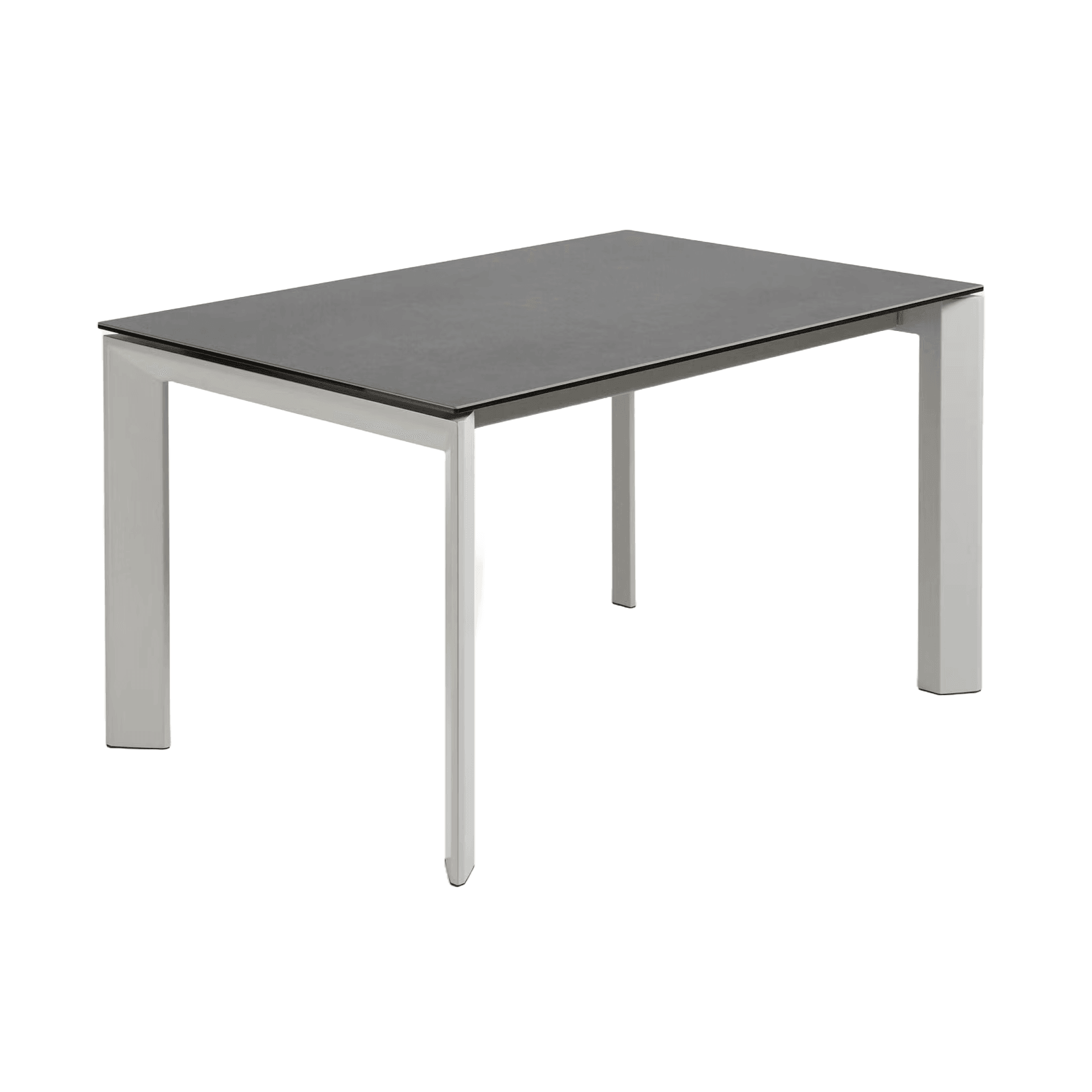 Stół rozkładany AXIS czarna ceramika z szarą podstawą La Forma Eye on Design