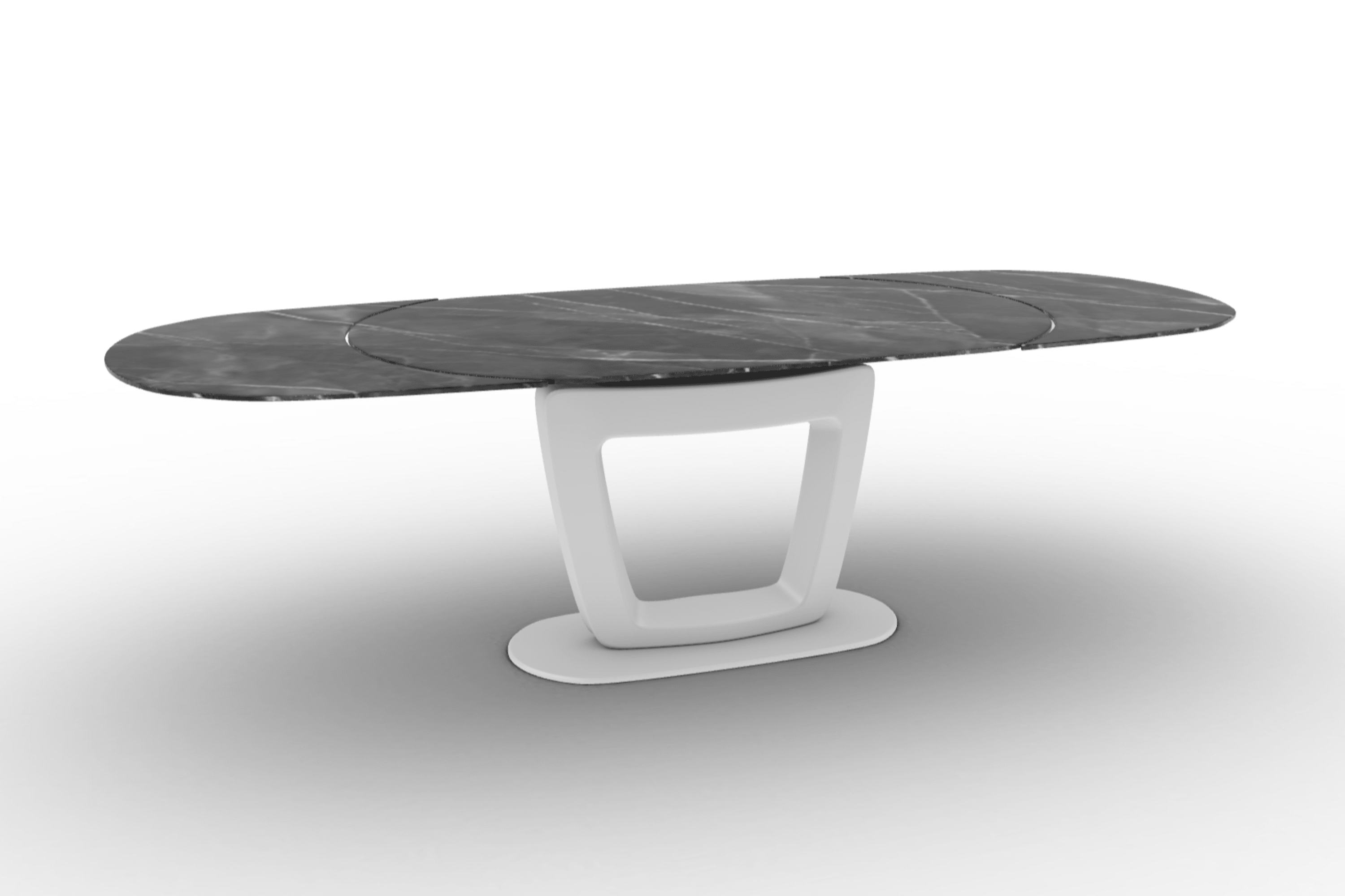 Stół rozkładany ORBITAL antracytowy marmur Calligaris Eye on Design
