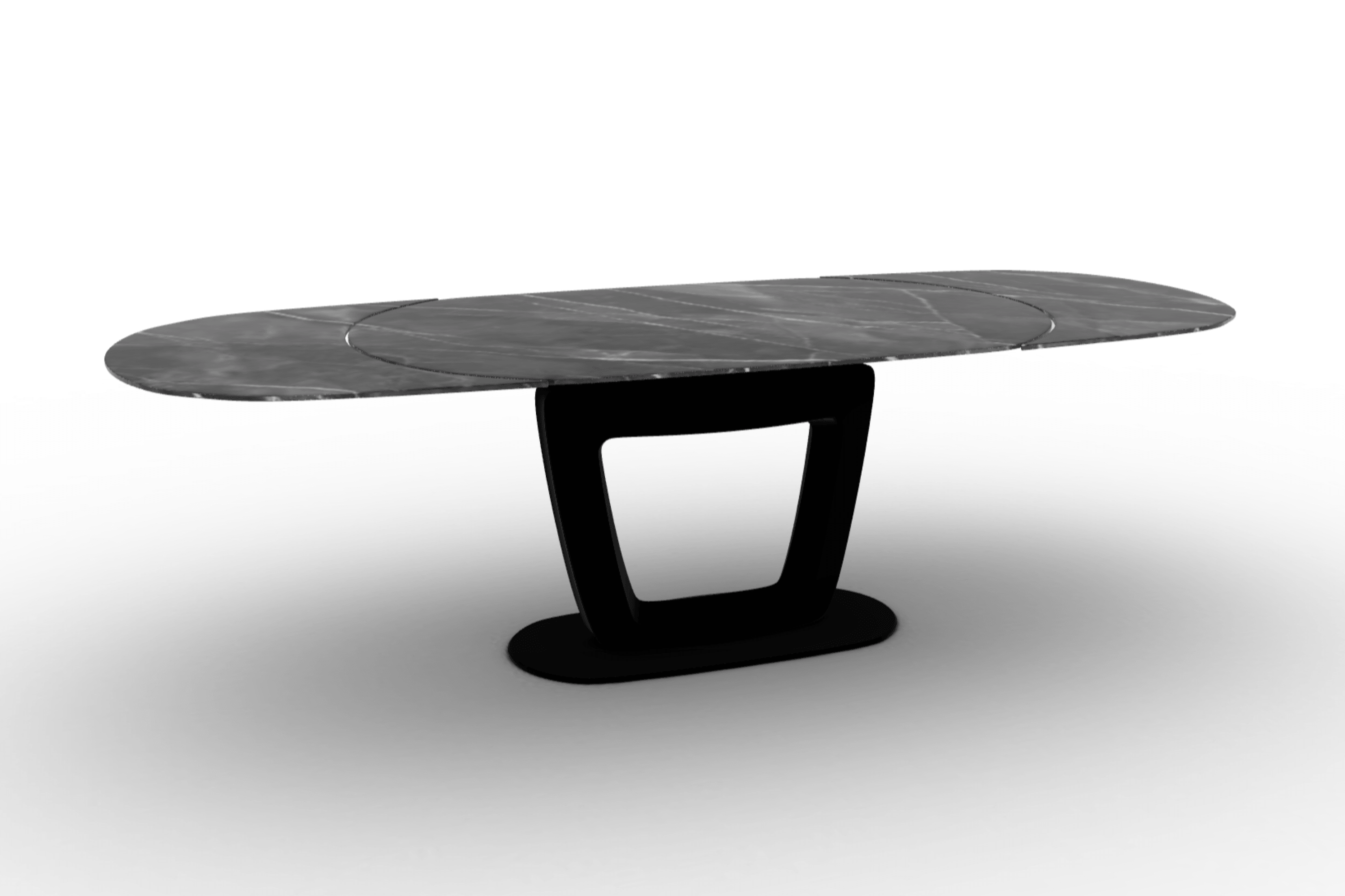 Stół rozkładany ORBITAL antracytowy marmur Calligaris Eye on Design