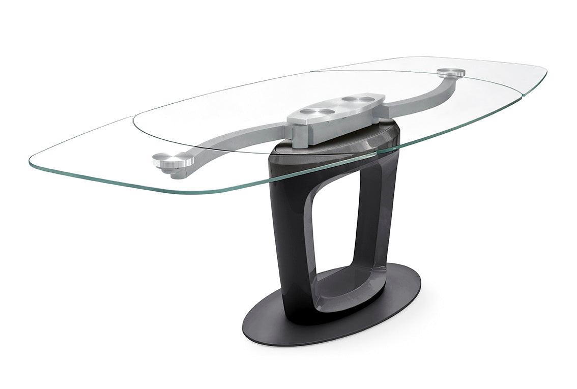 Stół rozkładany ORBITAL transparentne szkło Calligaris Eye on Design