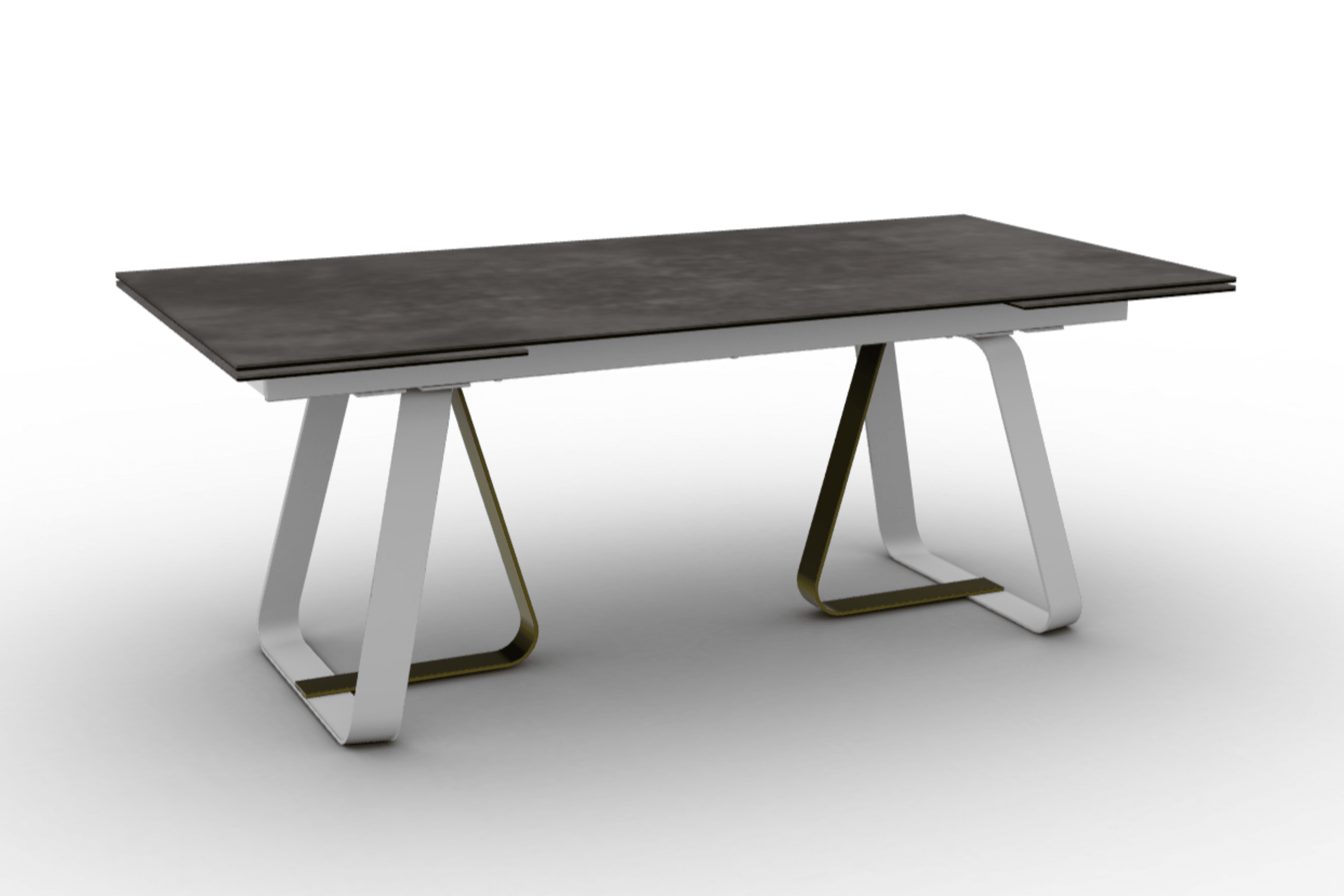 Stół rozkładany prostokątny SUNSHINE ciemnoszara ceramika Calligaris Eye on Design