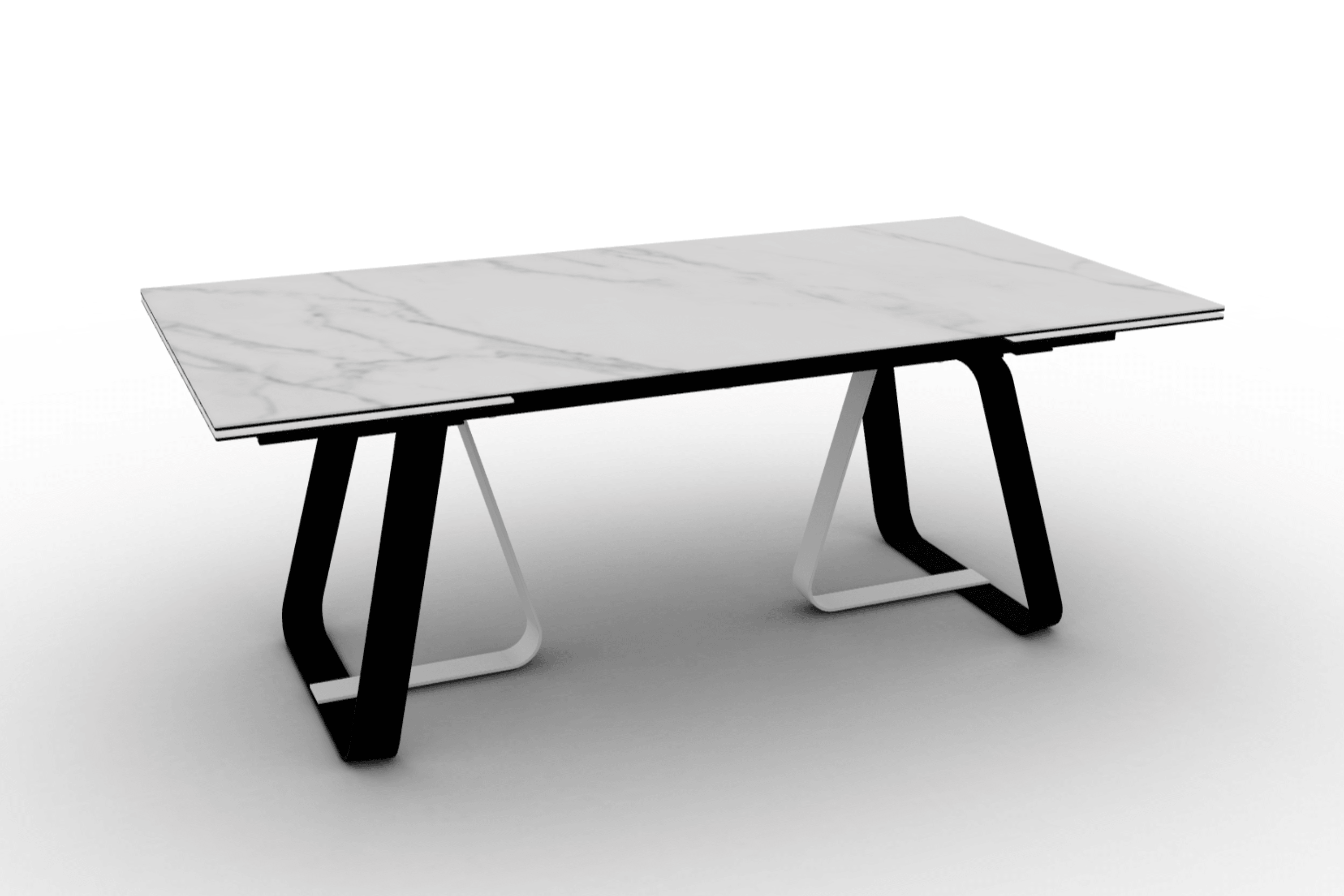 Stół rozkładany prostokątny SUNSHINE kremowy marmur Calligaris Eye on Design