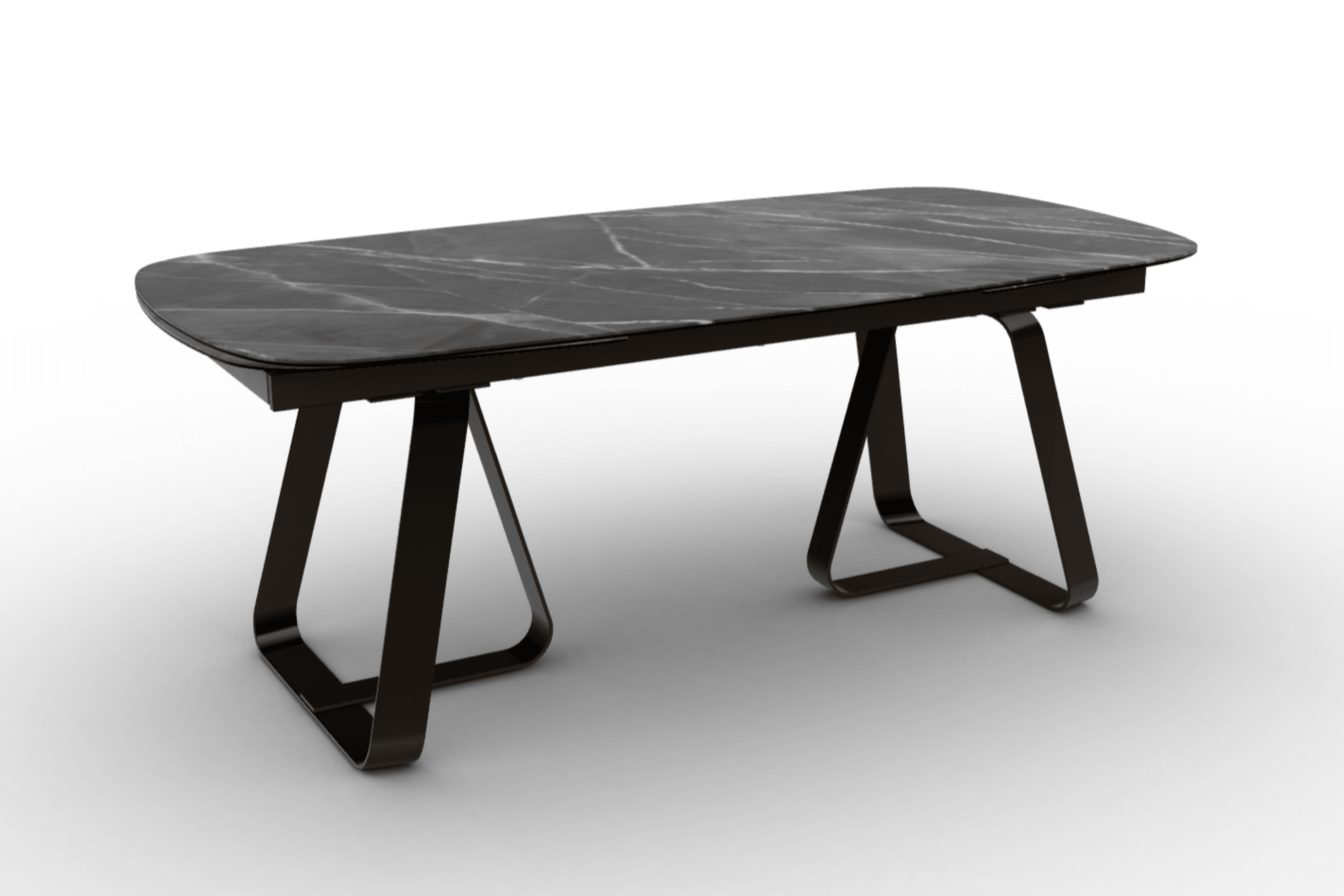 Stół rozkładany SUNSHINE antracytowy marmur Calligaris matowy brąz matowy brąz Eye on Design