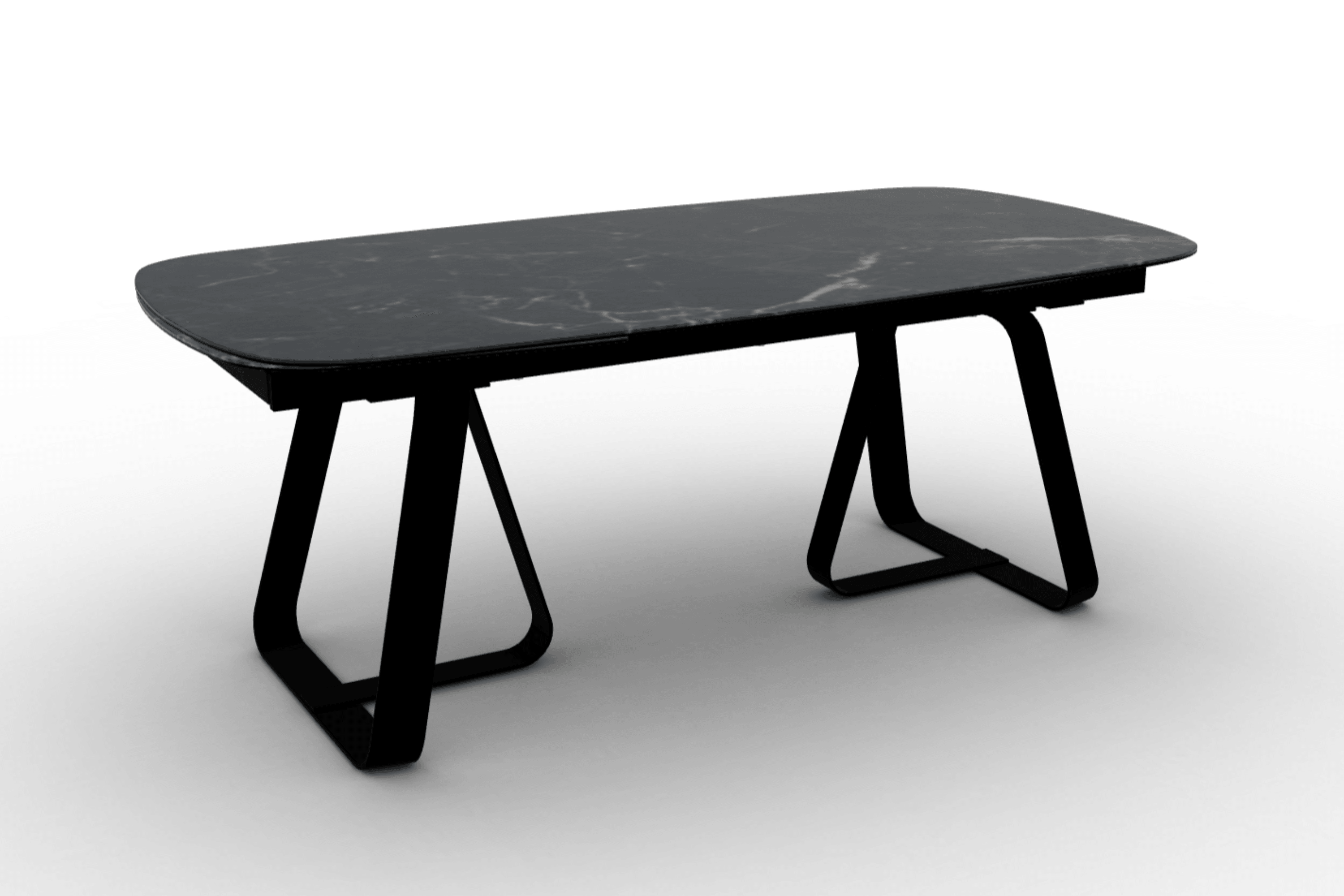 Stół rozkładany SUNSHINE czarny marmur Calligaris matowa czerń matowa czerń Eye on Design