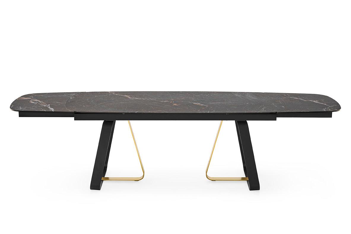 Stół rozkładany SUNSHINE czarny marmur Calligaris Eye on Design