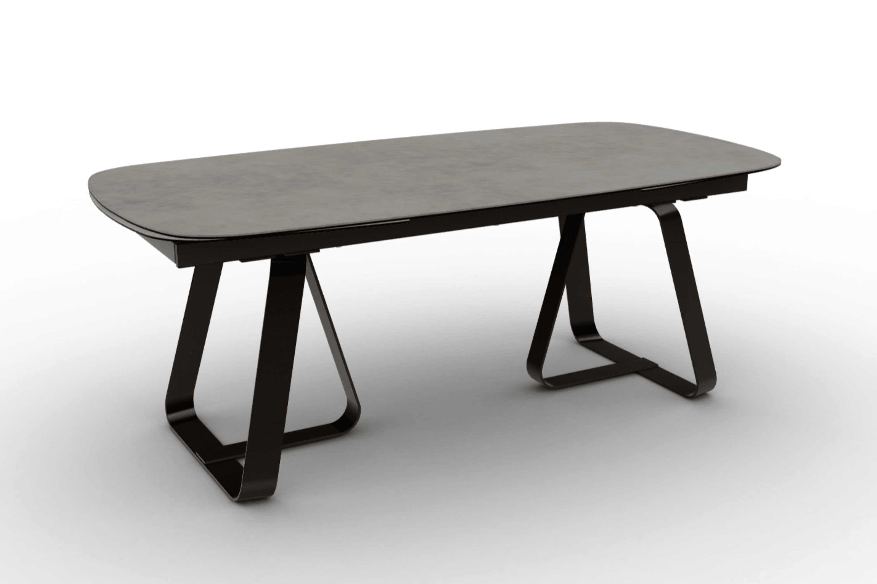 Stół rozkładany SUNSHINE jasnoszara ceramika Calligaris matowy brąz matowy brąz Eye on Design