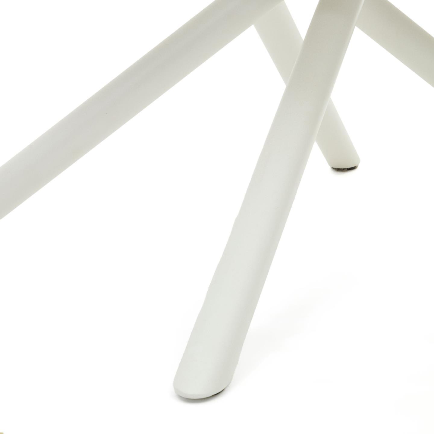 Stół rozkładany YODALIA biały ze szklanym blatem La Forma Eye on Design