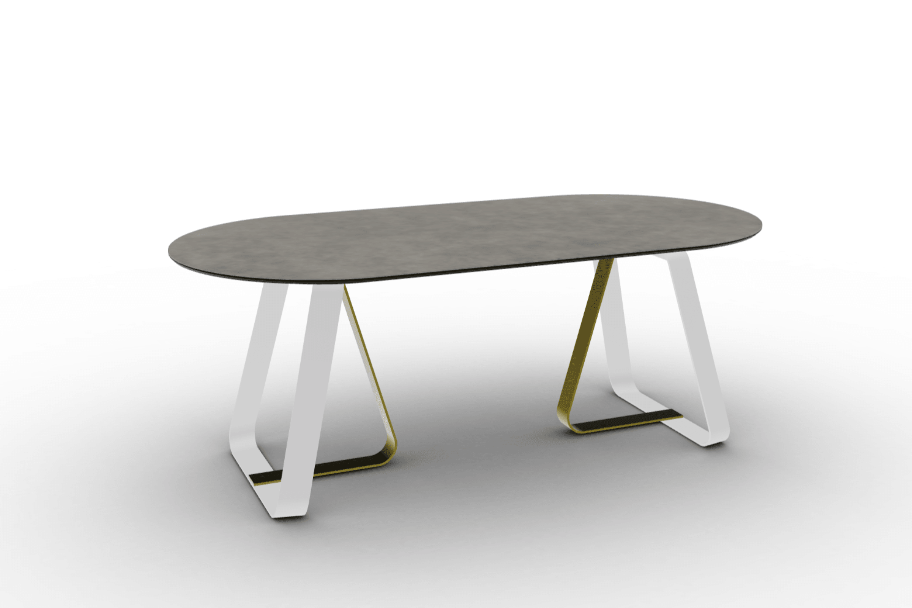 Stół SUNSHINE jasnoszara ceramika, marka Calligaris
