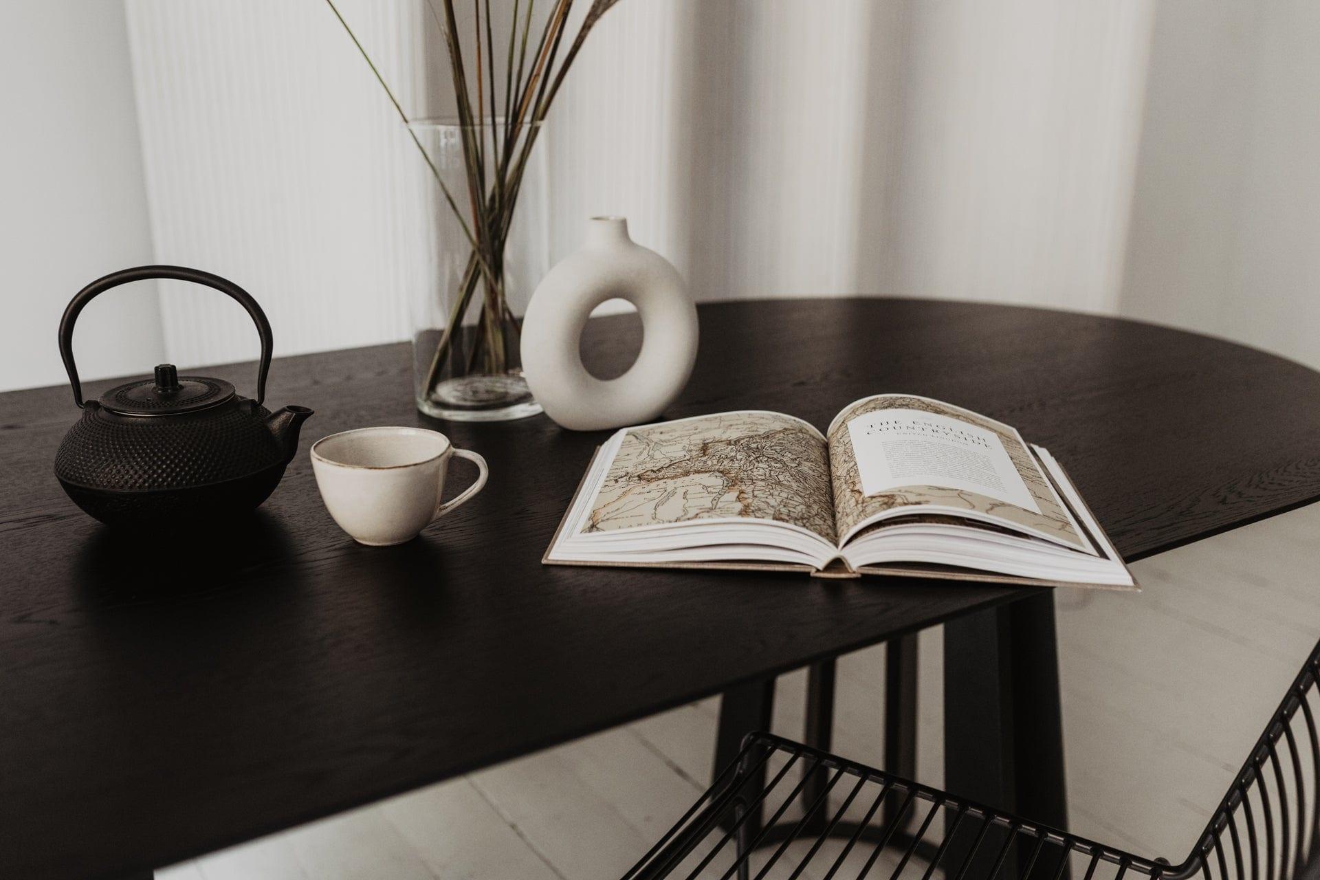 Stół TAVLE OVAL czarny dąb Nordifra Eye on Design