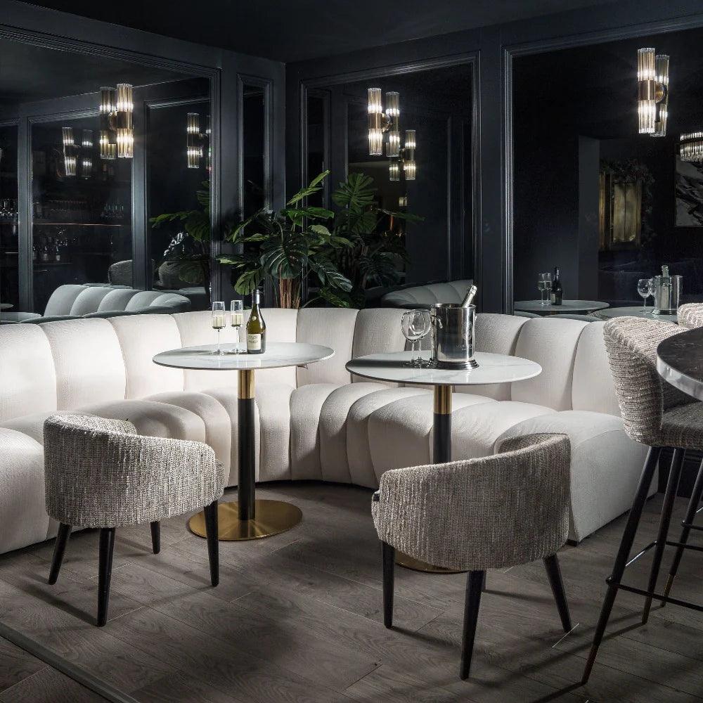 Stół TREVOR biały z czarną podstawą Eichholtz Eye on Design