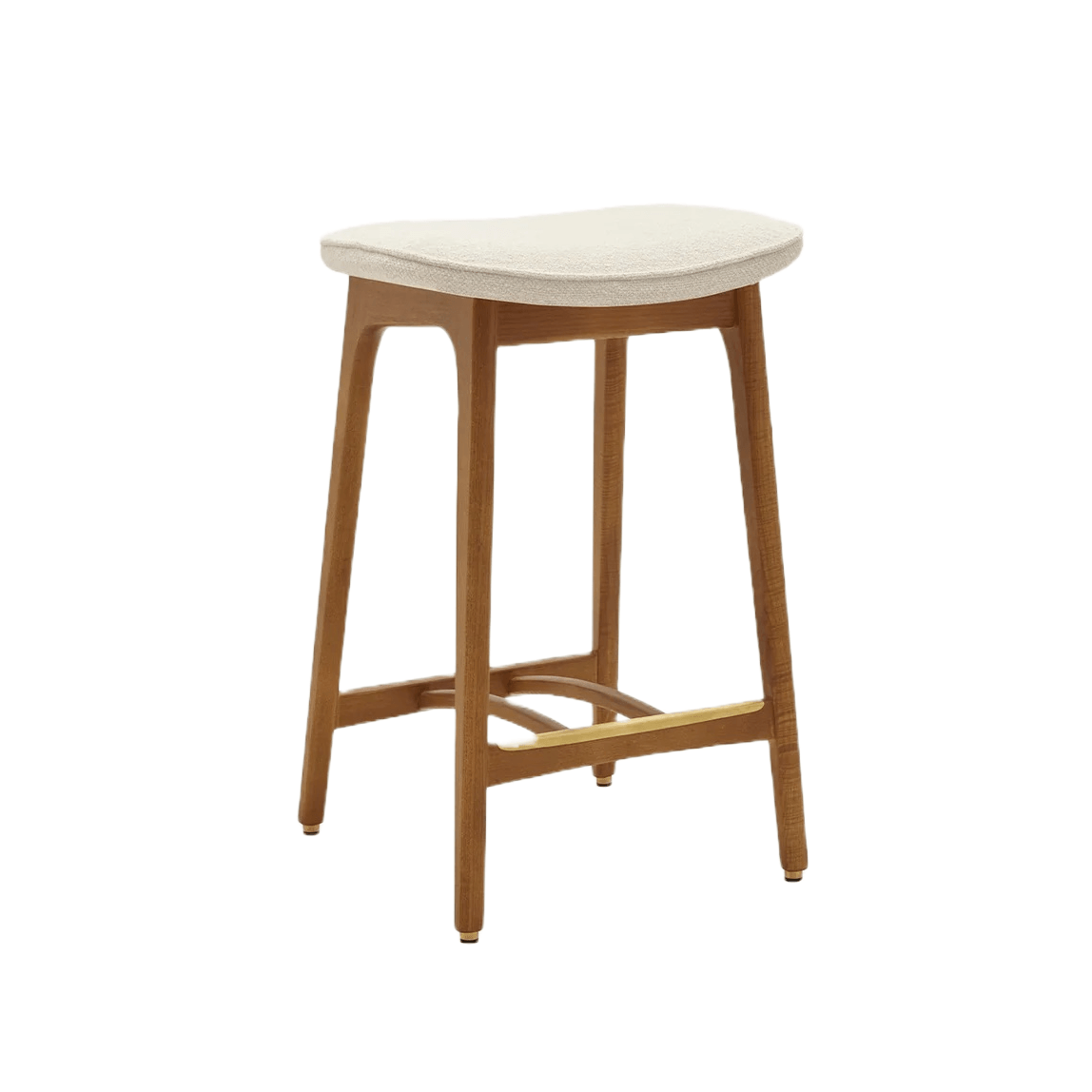 Stołek barowy 200-190 beżowy w tkaninie Boucle Creme 366 concept Eye on Design