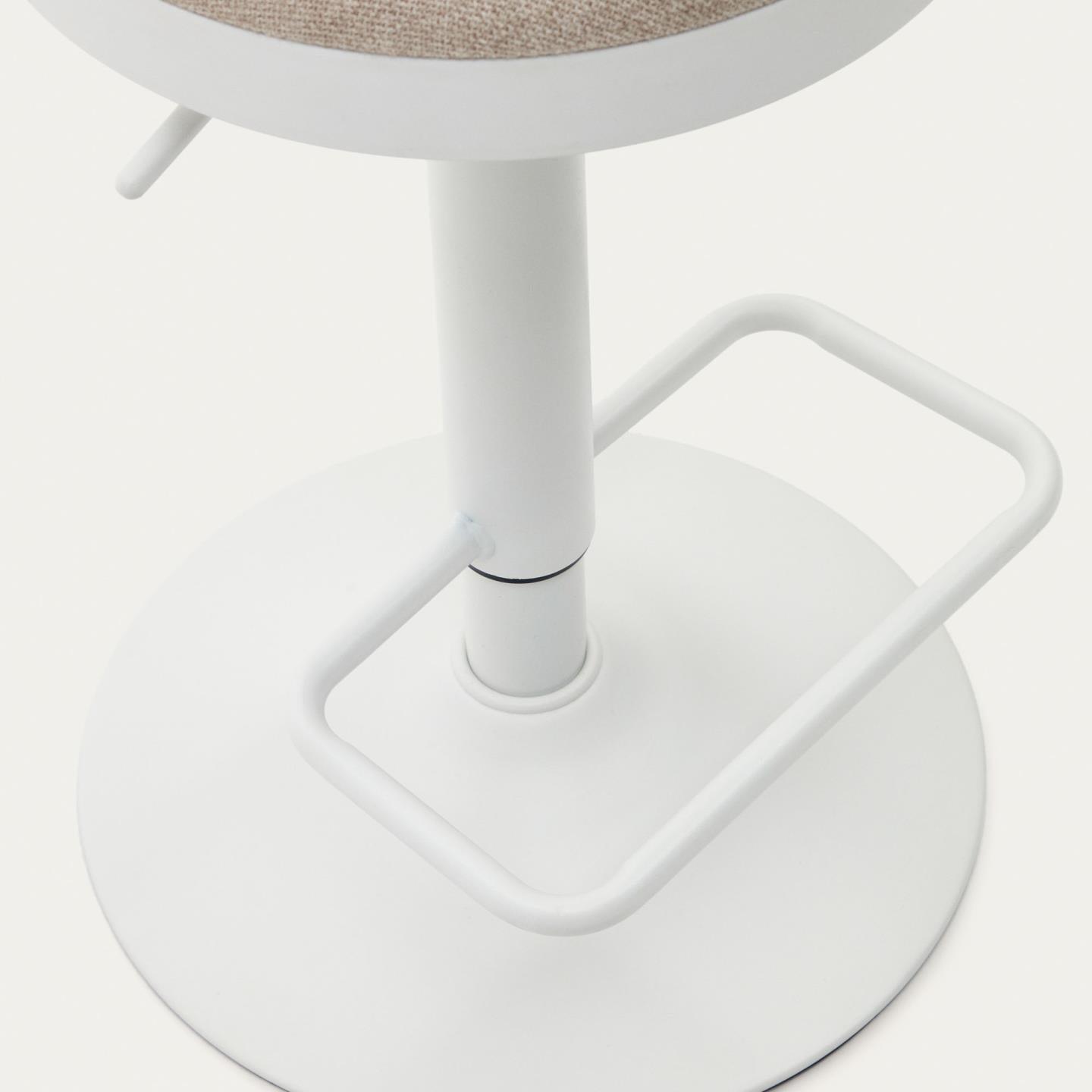 Stołek barowy ZAIB beżowy szenil La Forma Eye on Design